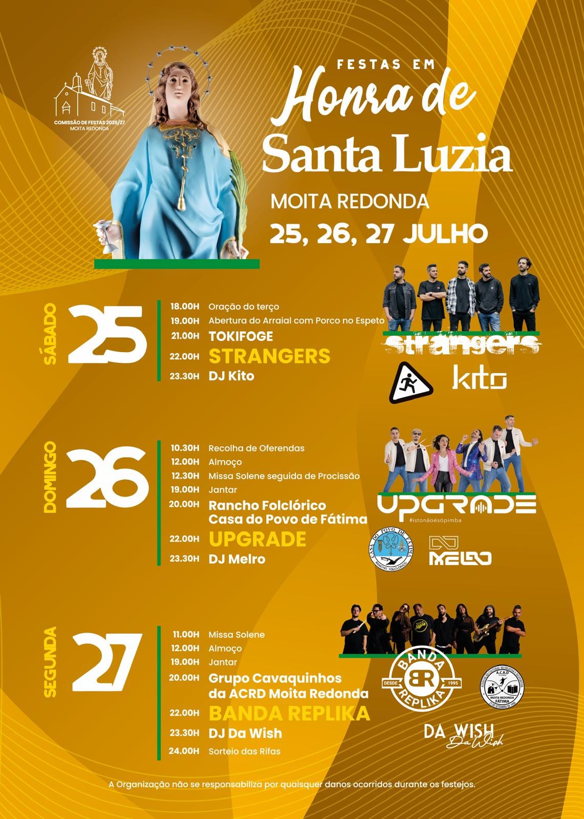 Cartaz de Festas em Honra de Santa Luzia