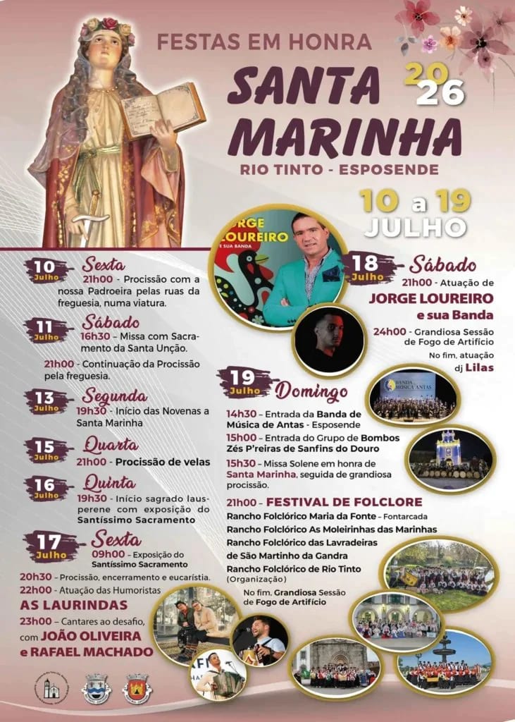 Cartaz de Festas em Honra de Santa Marinha