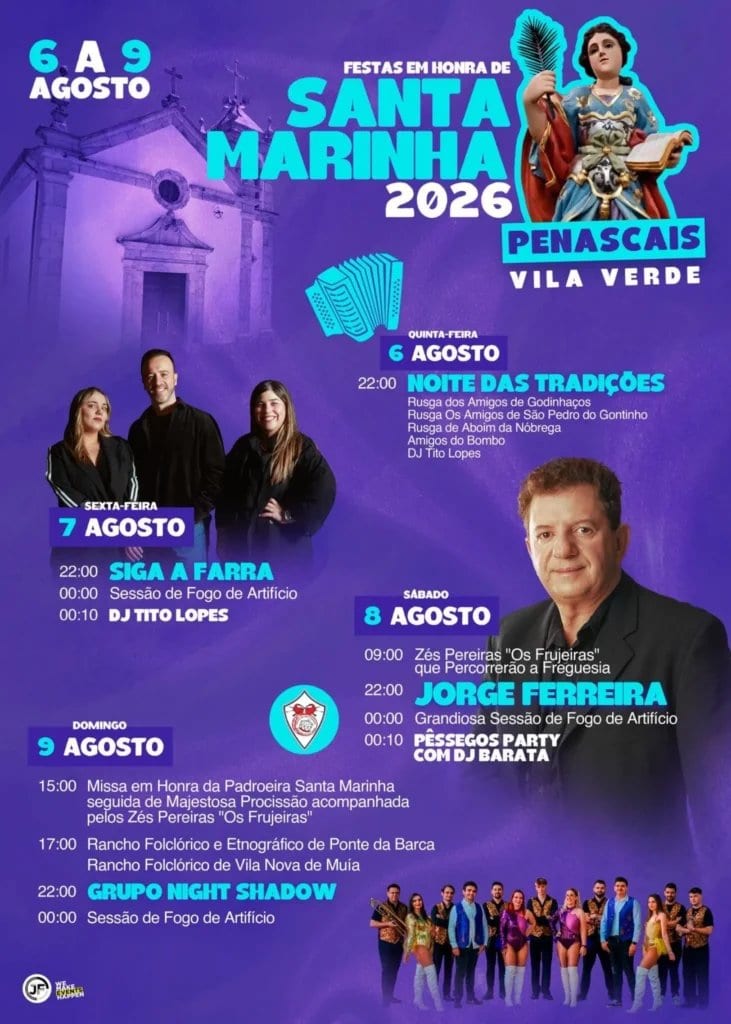 Cartaz de Festas em Honra de Santa Marinha