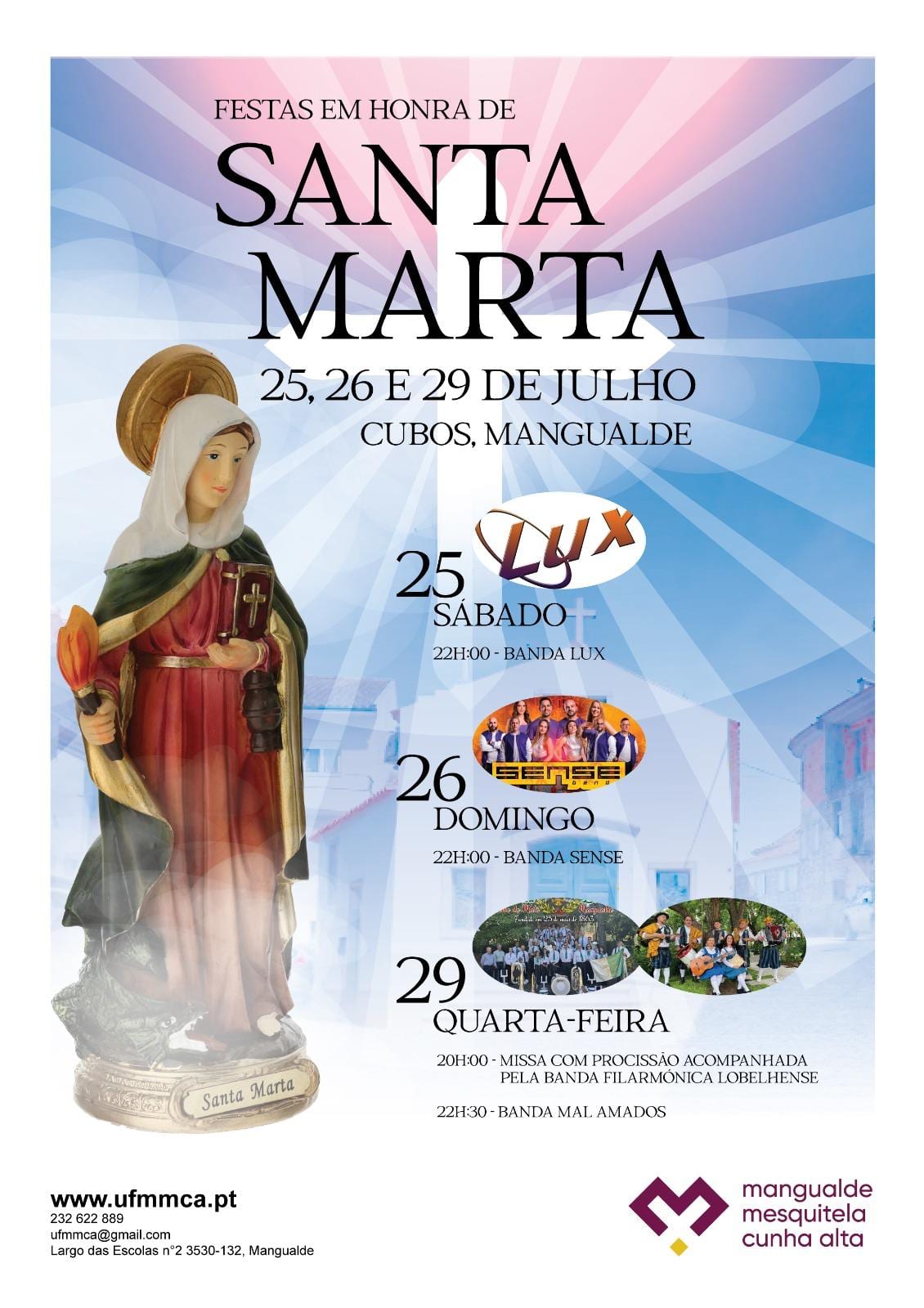 Cartaz de Festas em Honra de Santa Marta
