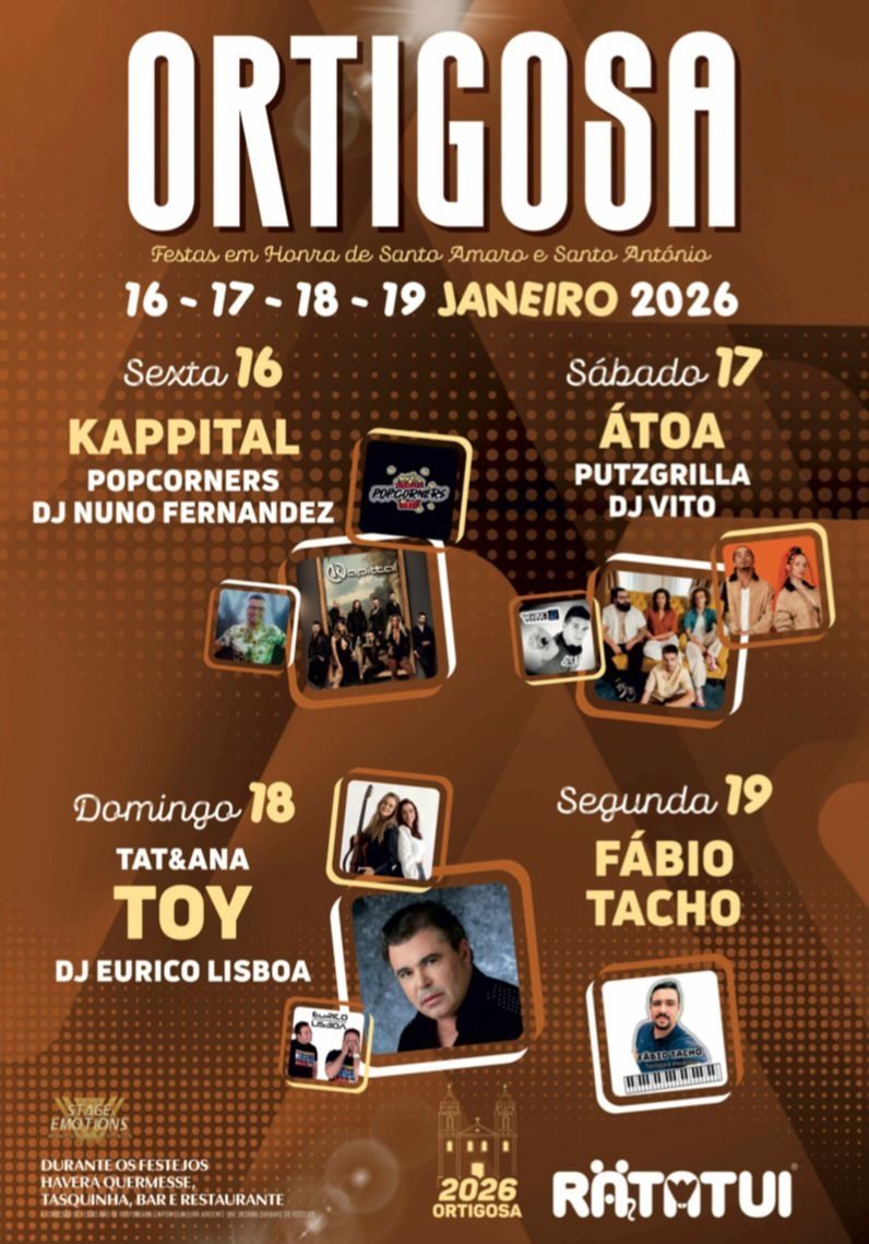 Cartaz de Festas em Honra de Santo Amaro e Santo António