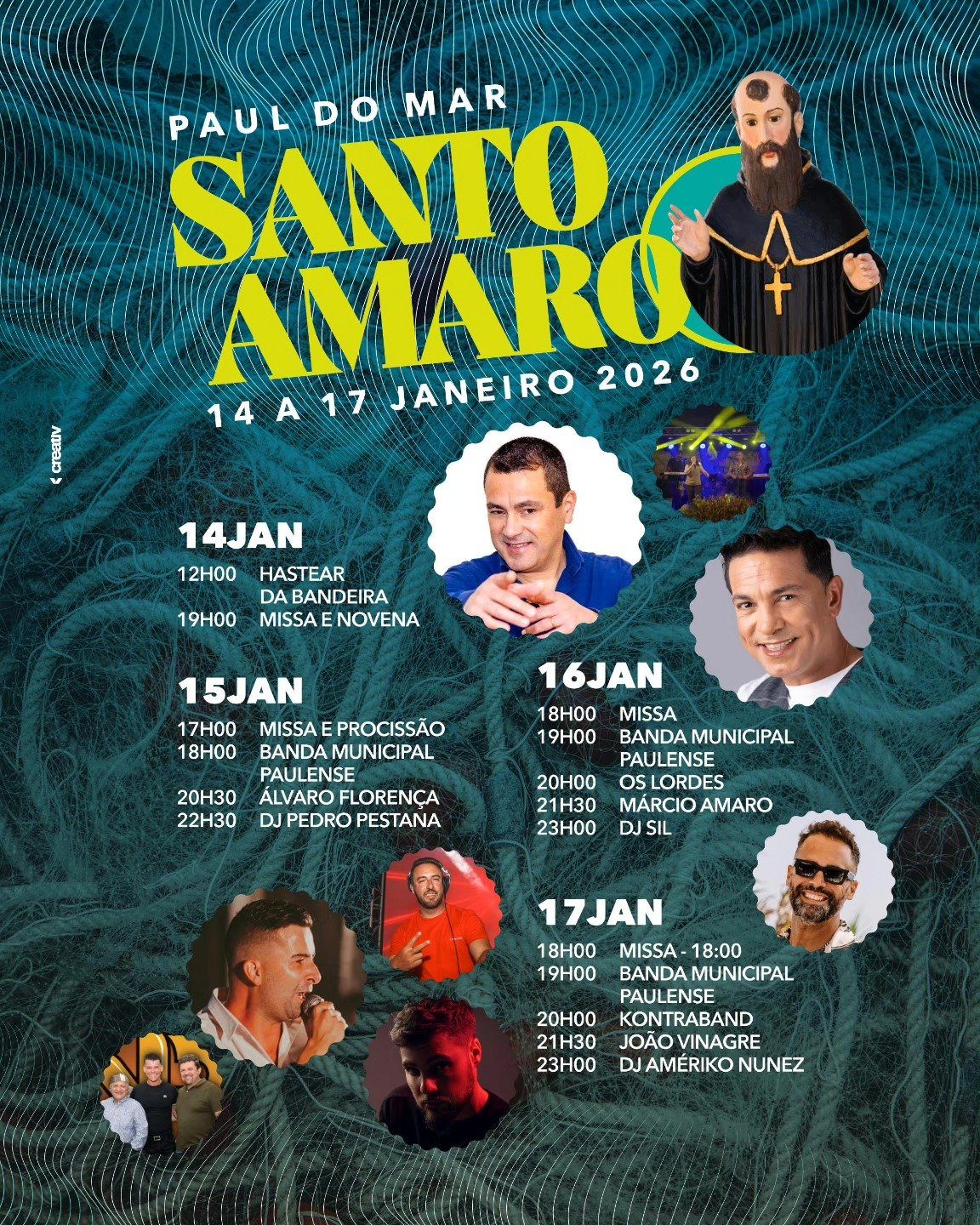 Cartaz de Festas em Honra de Santo Amaro - Paul do Mar