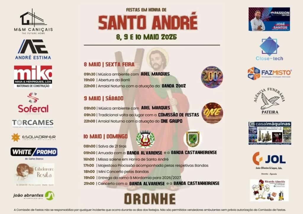 Cartaz de Festas em Honra de Santo André
