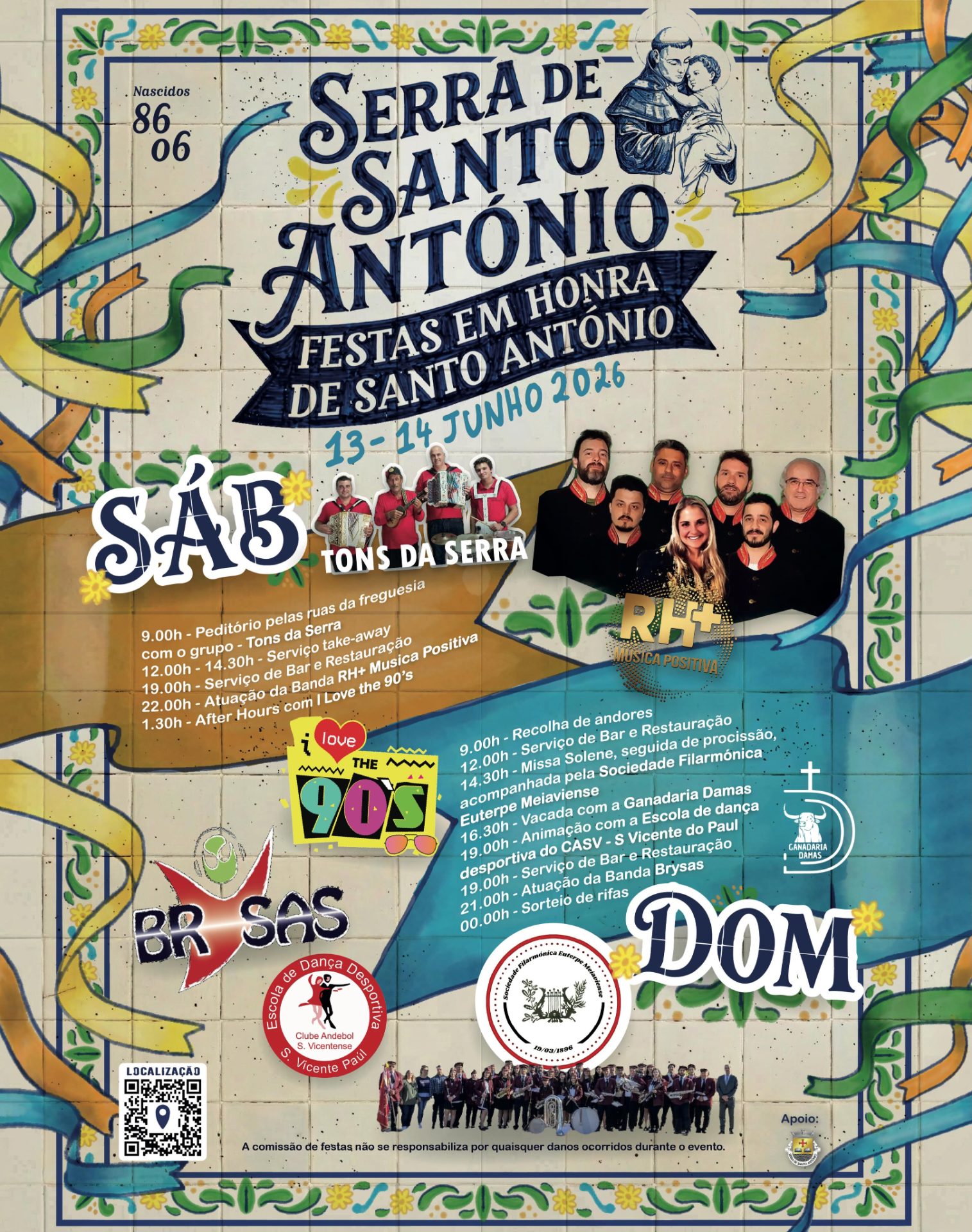 Cartaz de Festas em Honra de Santo António
