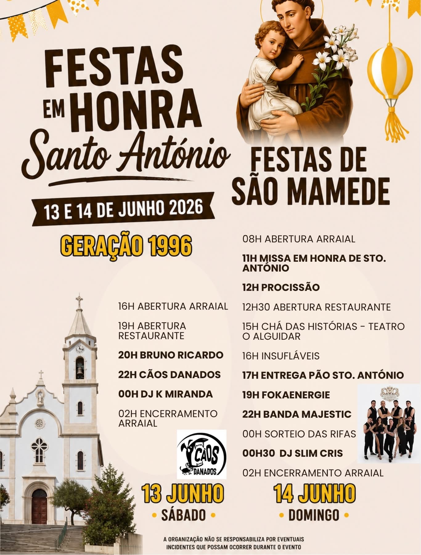 Cartaz de Festas em Honra de Santo António