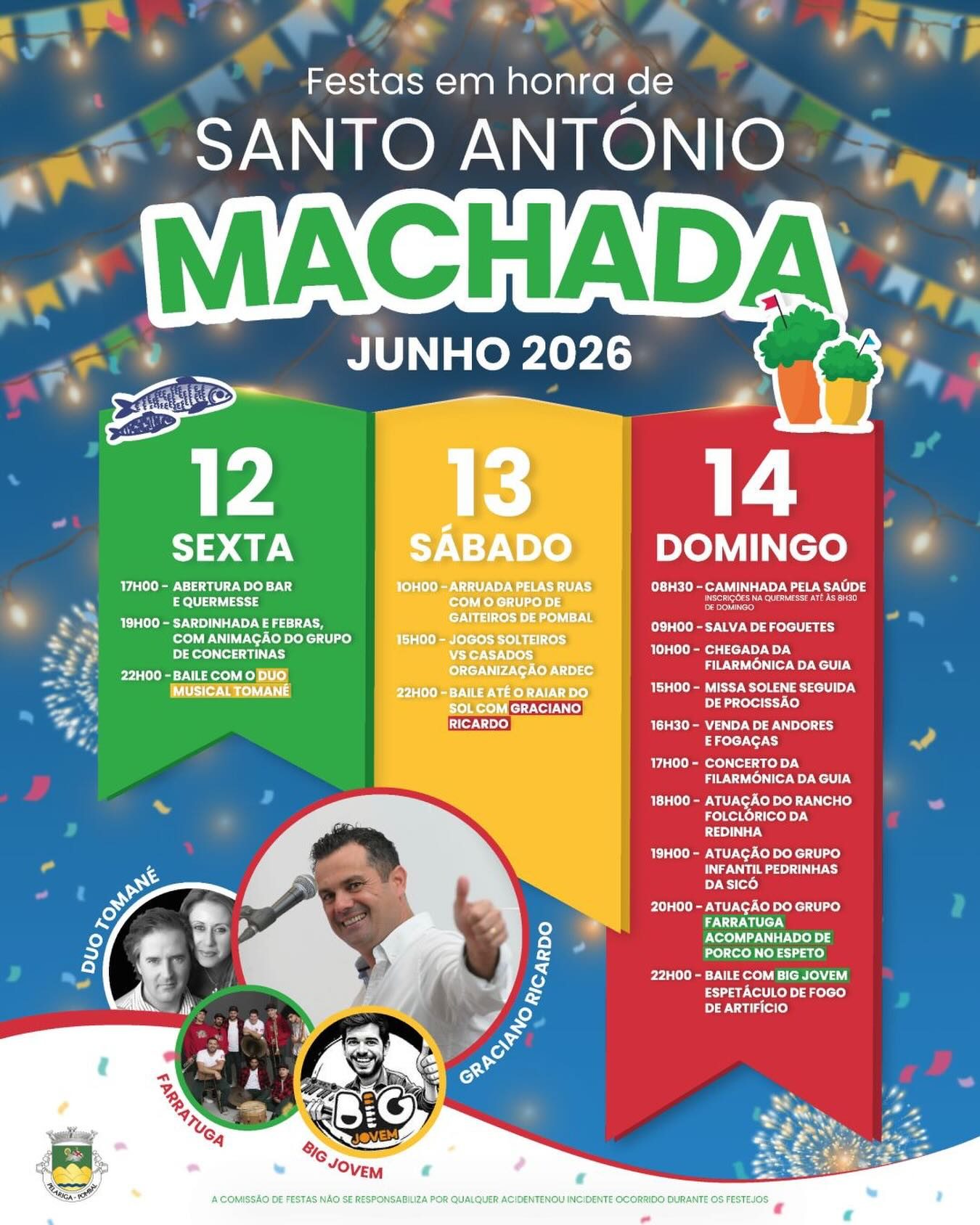 Cartaz de Festas em Honra de Santo António