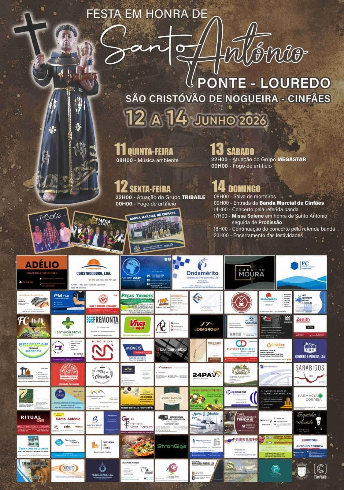 Cartaz de Festas em Honra de Santo António