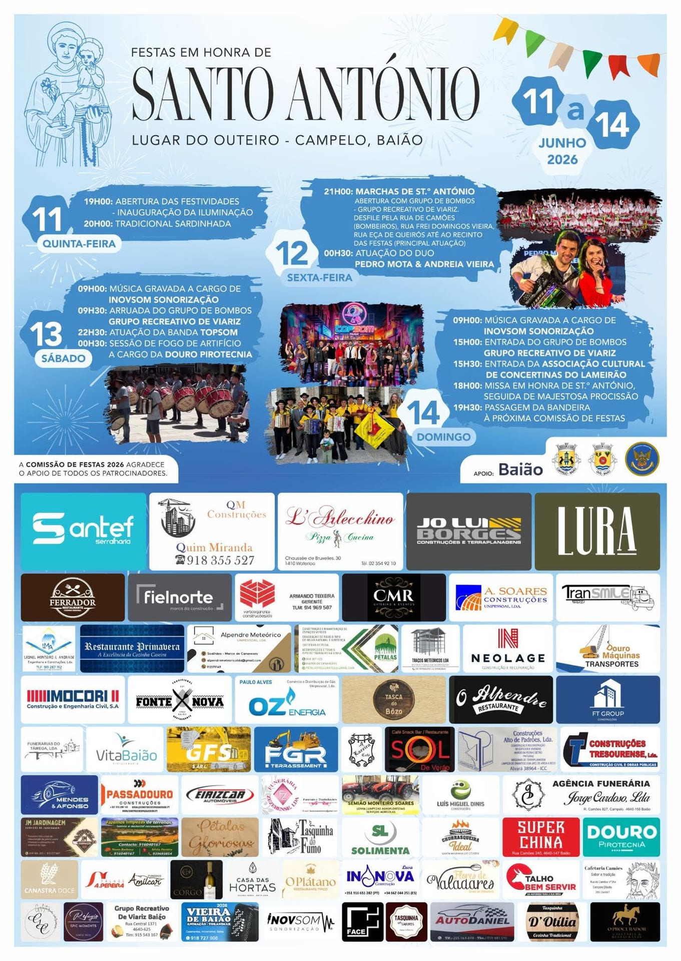 Cartaz de Festas em Honra de Santo António
