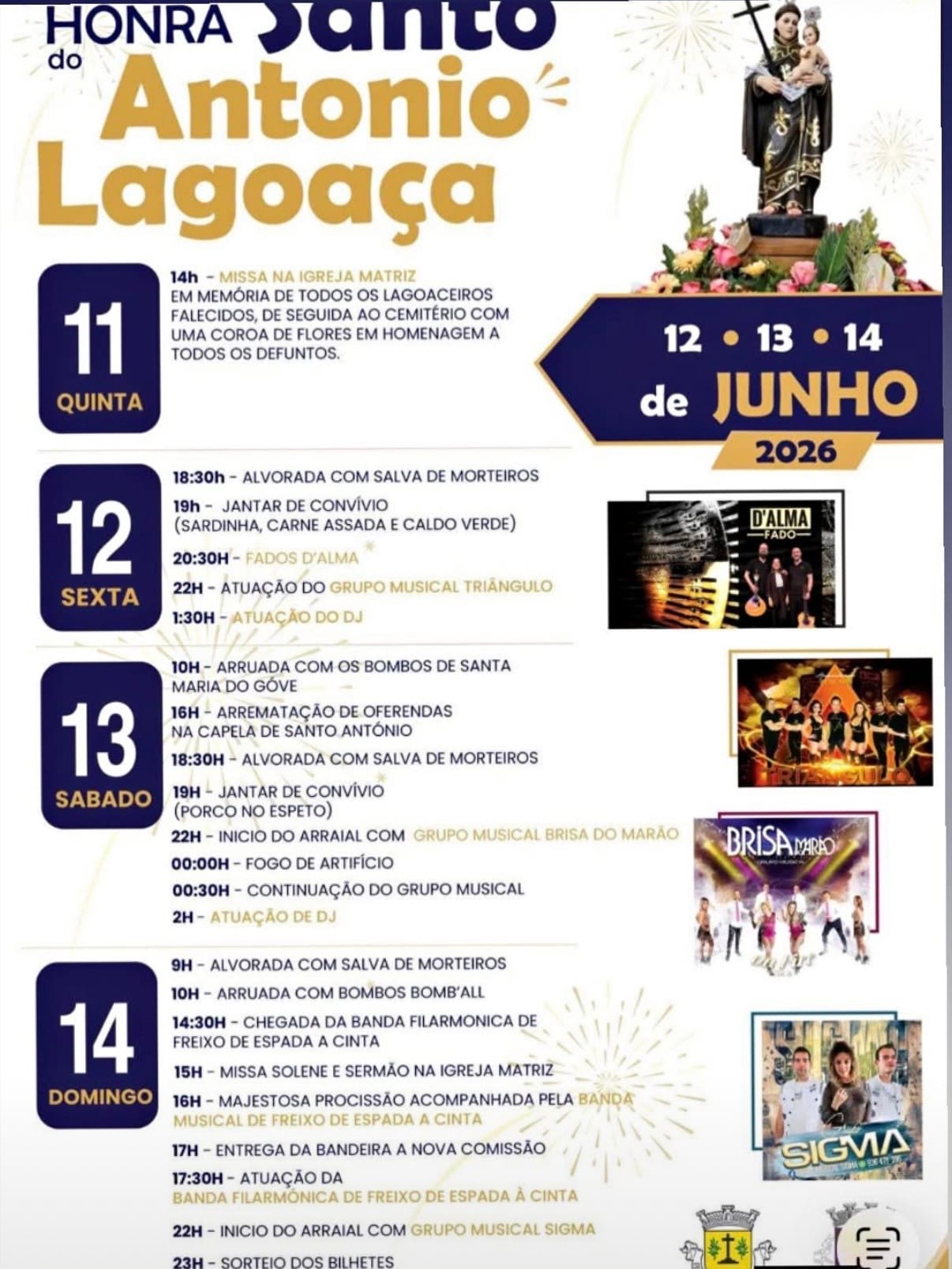 Cartaz de Festas em Honra de Santo António