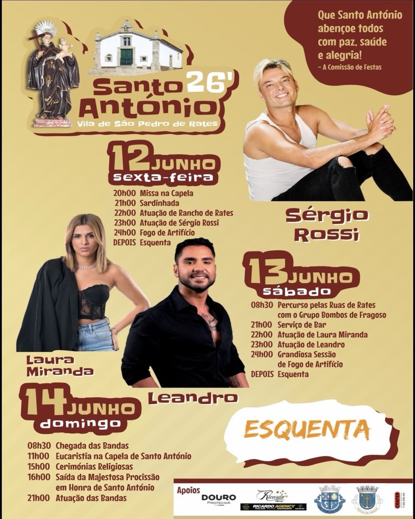 Cartaz de Festas em Honra de Santo António