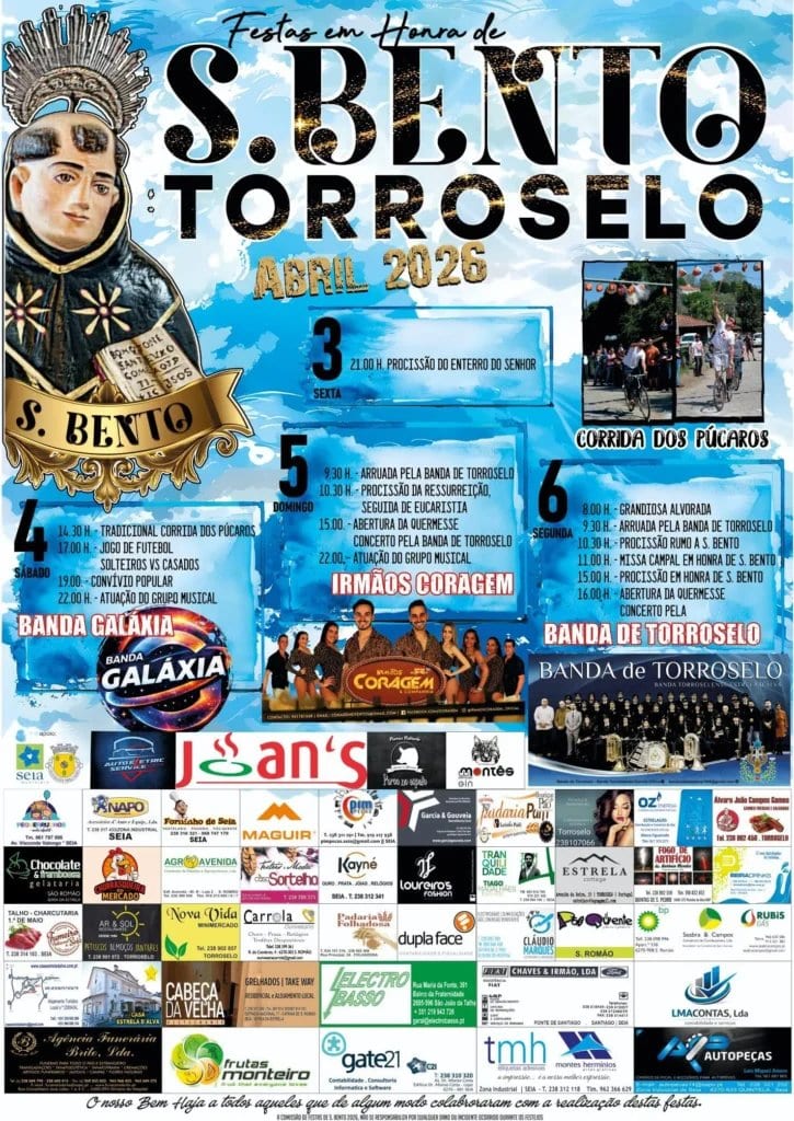 Cartaz de Festas em Honra de São Bento