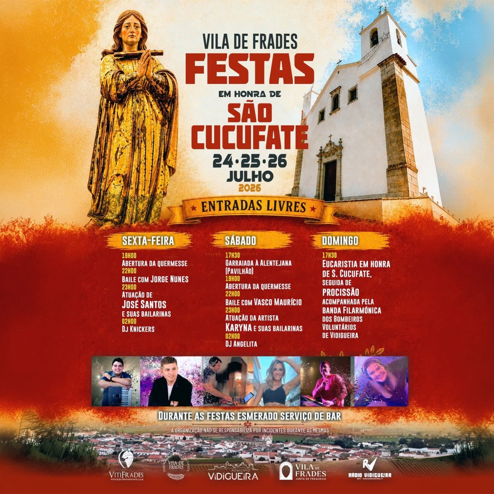 Cartaz de Festas em Honra de São Cucufate