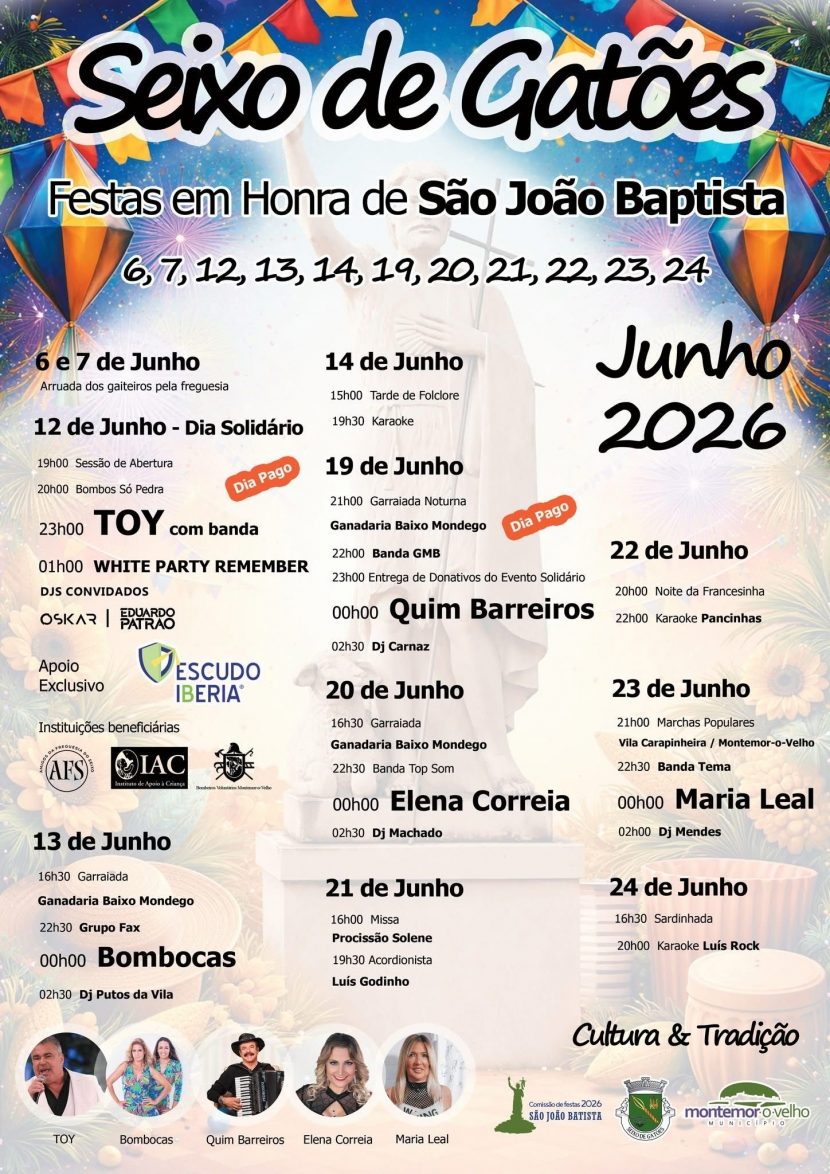 Cartaz de Festas em Honra de São João Baptista