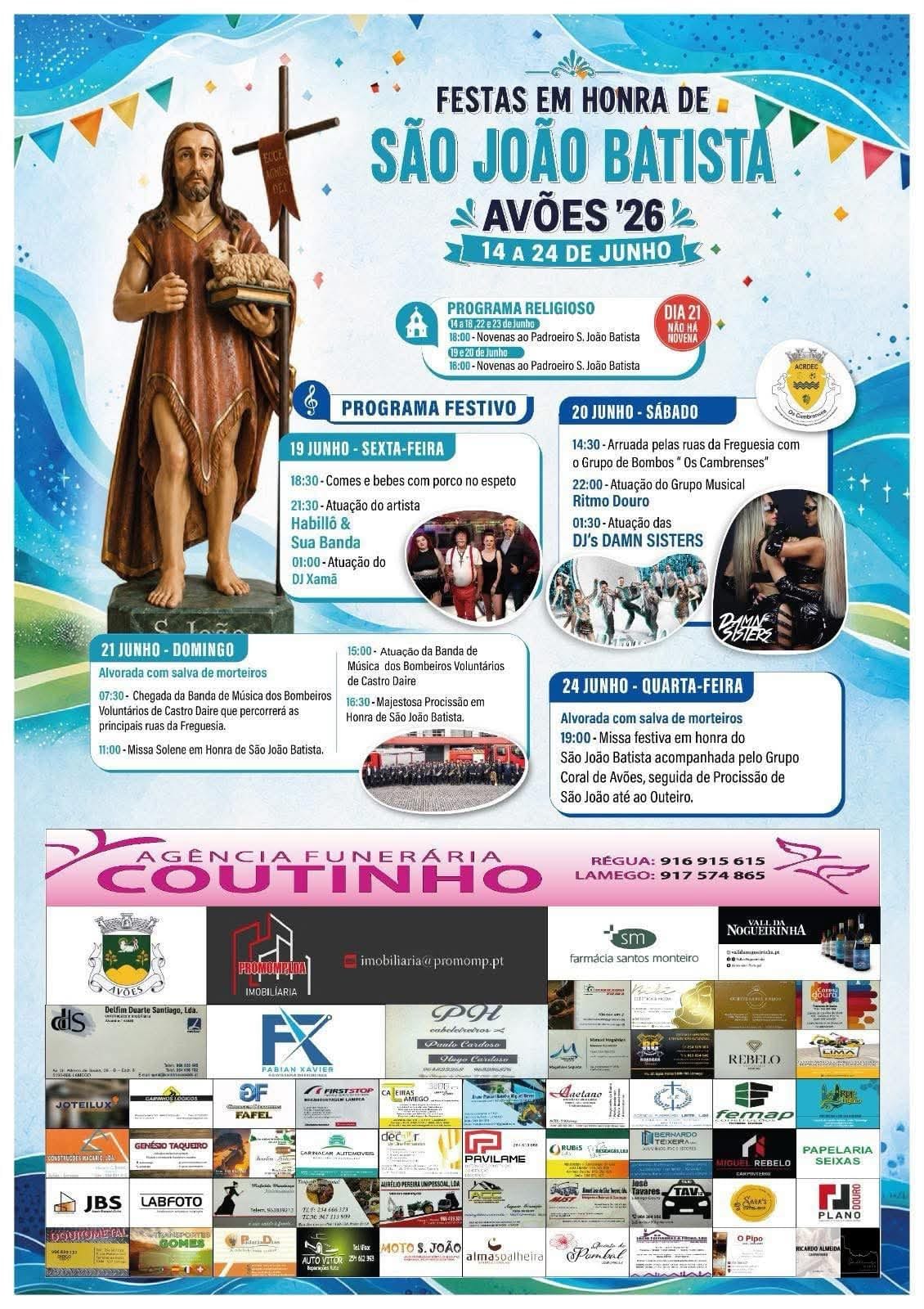 Cartaz de Festas em Honra de São João Batista