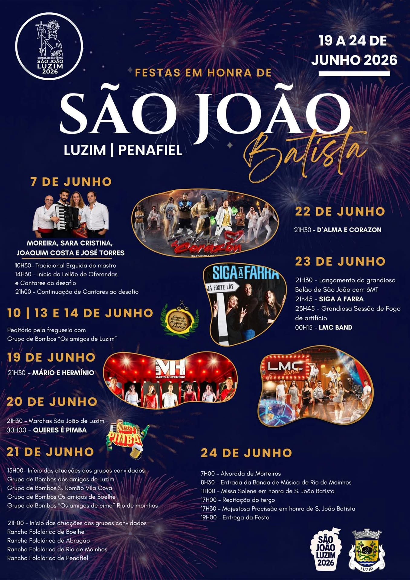 Cartaz de Festas em Honra de São João Batista