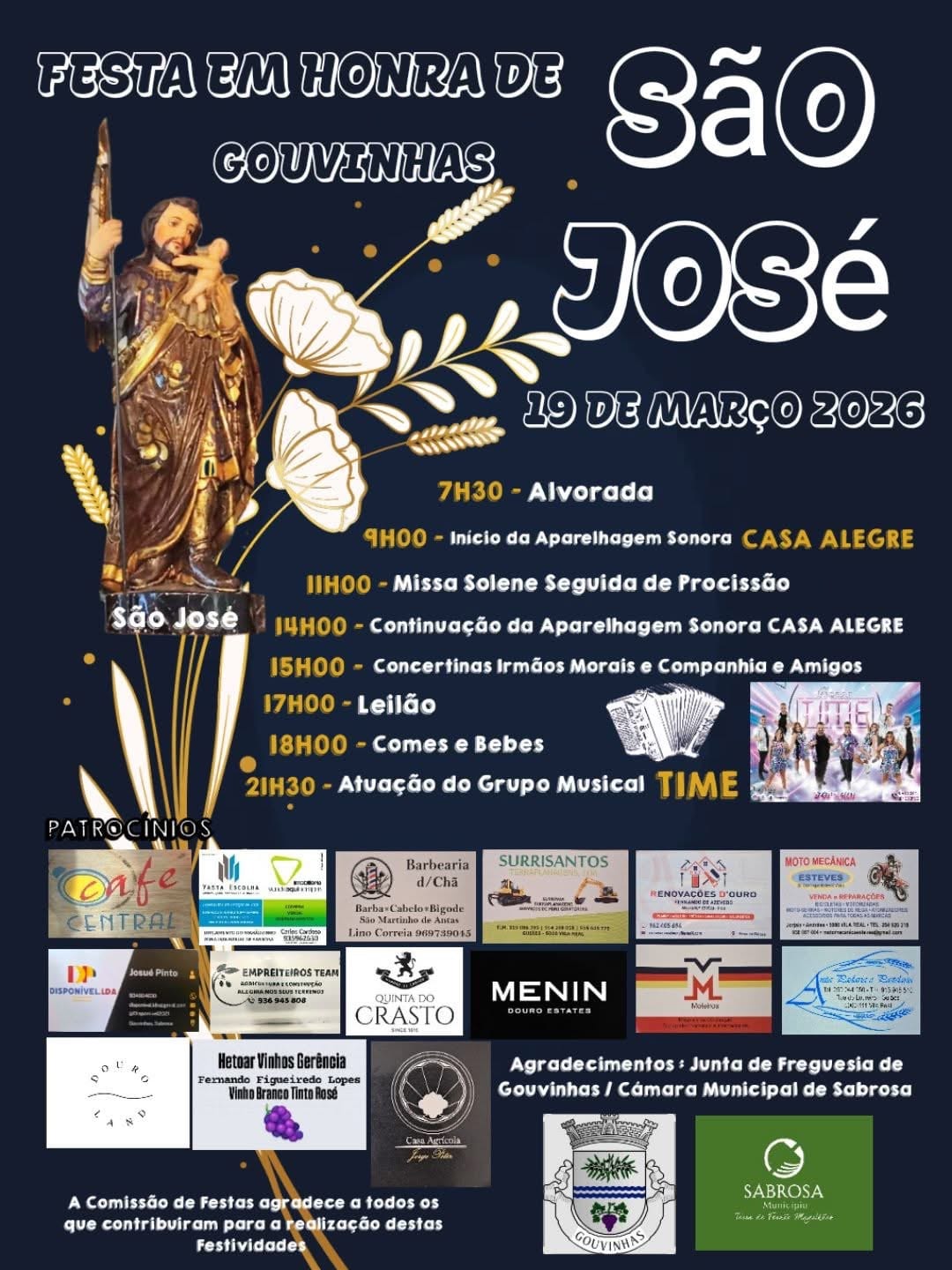 Cartaz de Festas em Honra de São José