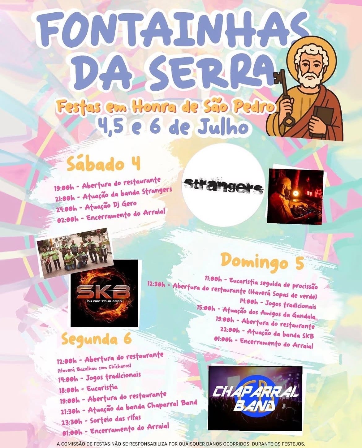 Cartaz de Festas em Honra de São Pedro