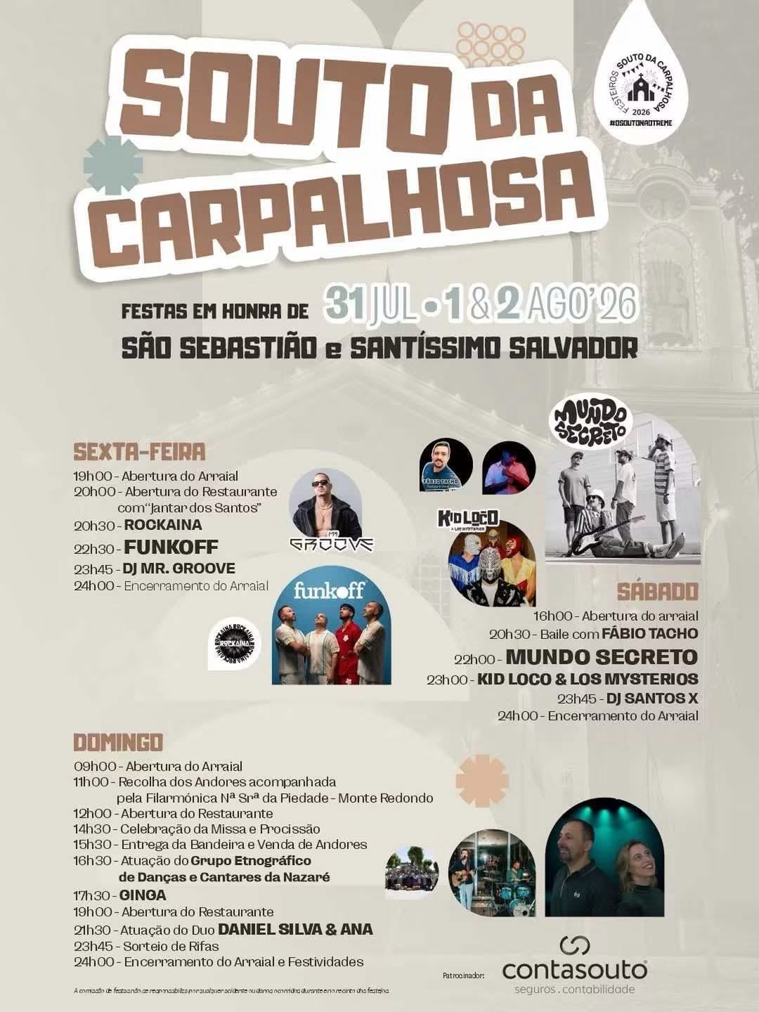 Cartaz de Festas em Honra de São Sebastião e Santíssimo Salvador