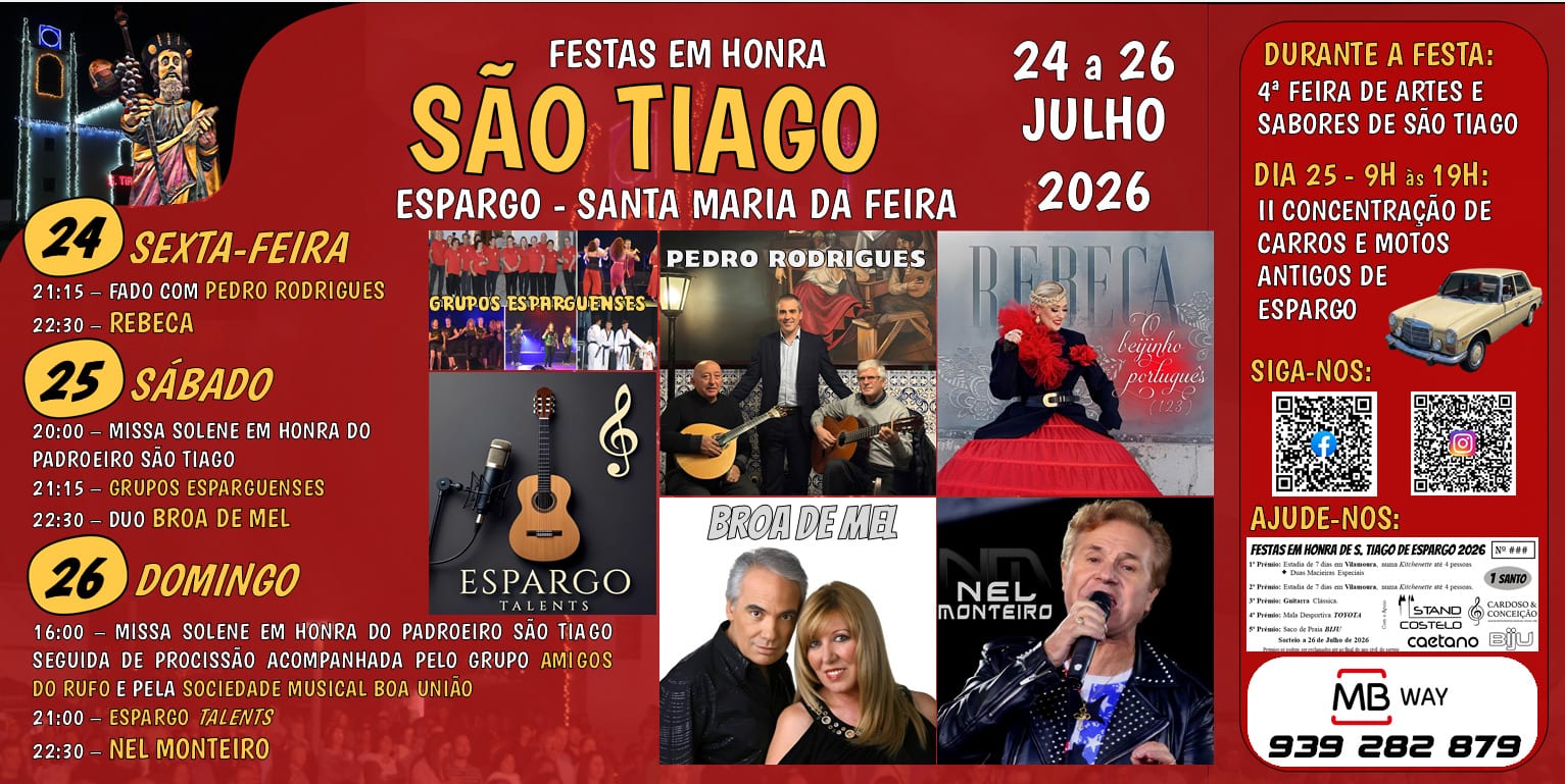Cartaz de Festas em Honra de São Tiago
