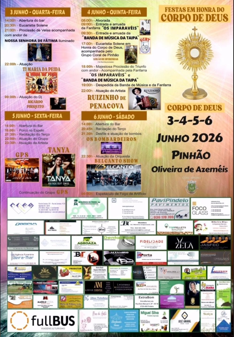 Cartaz de Festas em Honra do Corpo de Deus