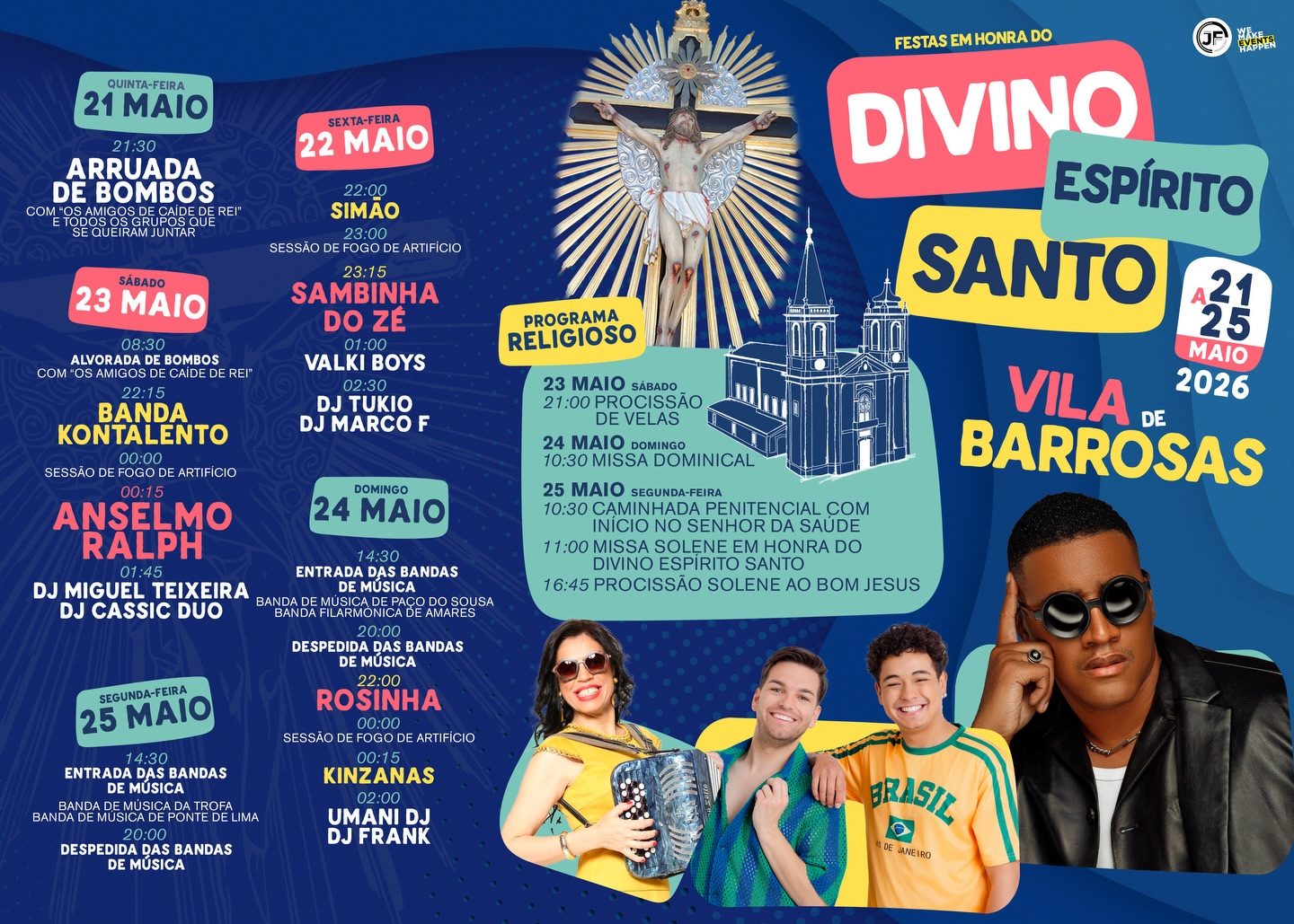 Cartaz de Festas em Honra do Divino Espírito Santo