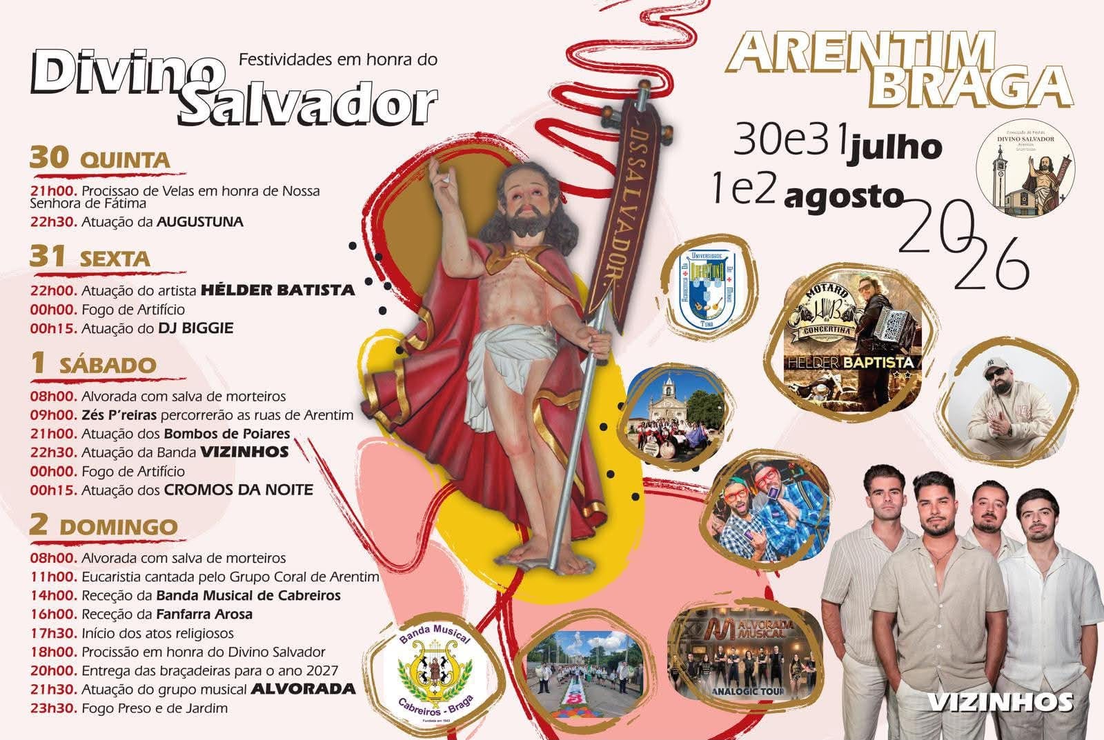 Cartaz de Festas em Honra do Divino Salvador