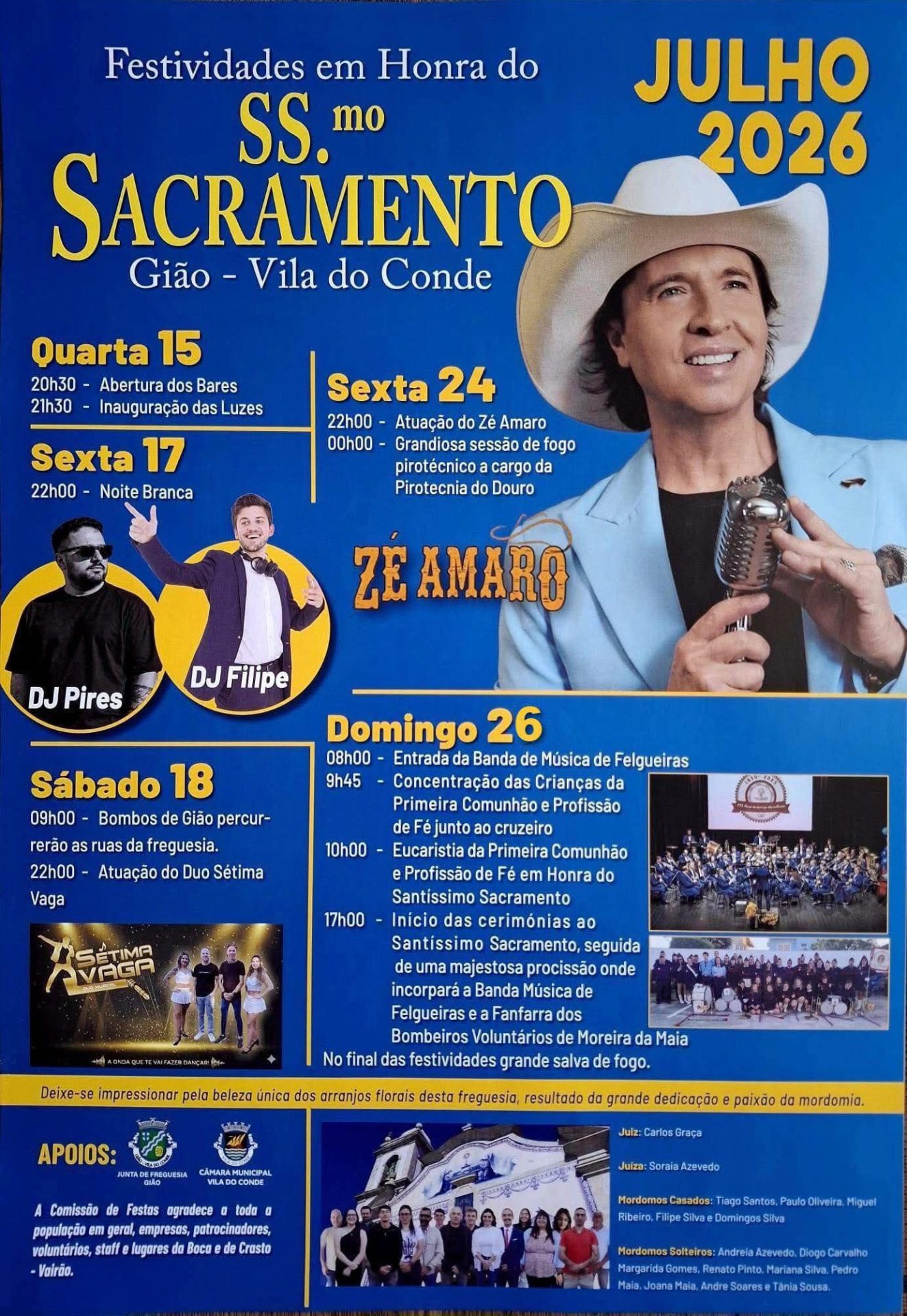 Cartaz de Festas em Honra do Santíssimo Sacramento