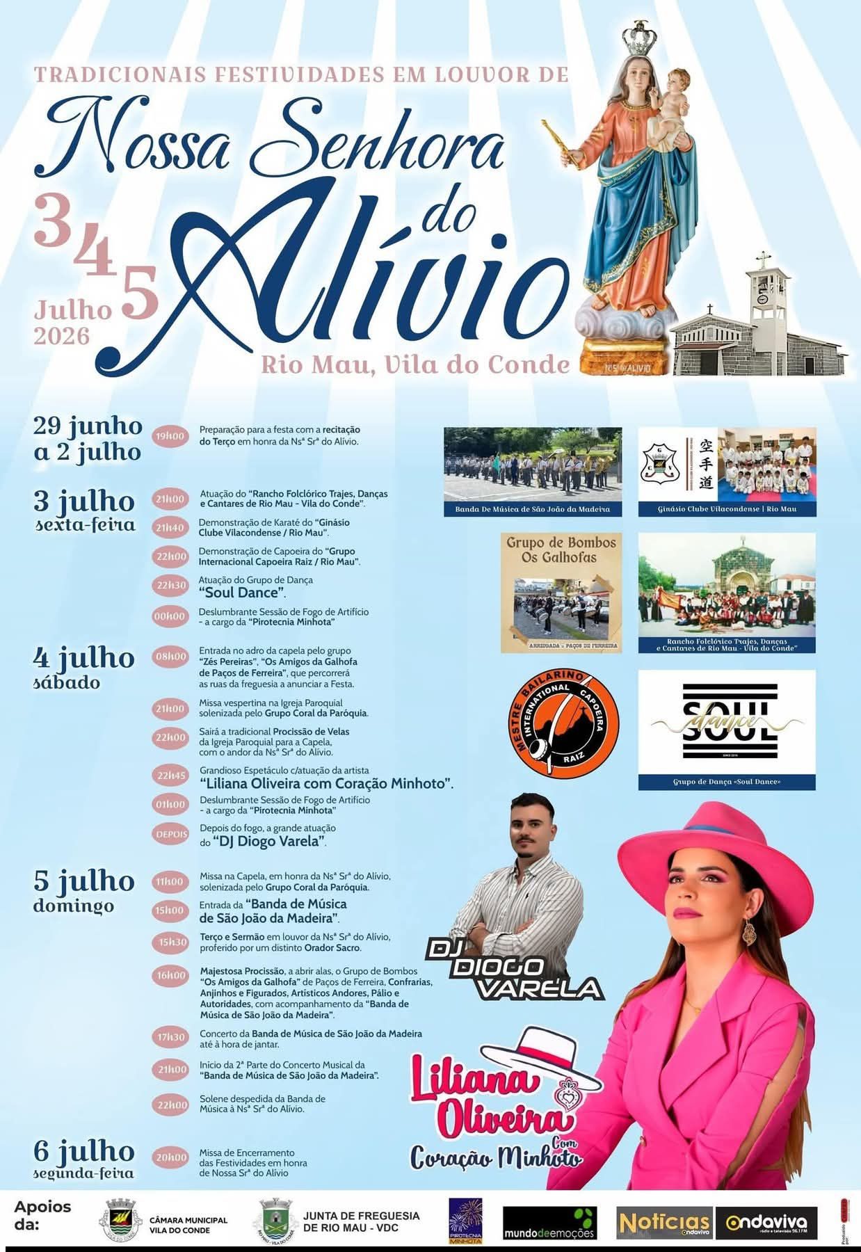 Cartaz de Festas em Louvor de N.ª Sr.ª do Alívio
