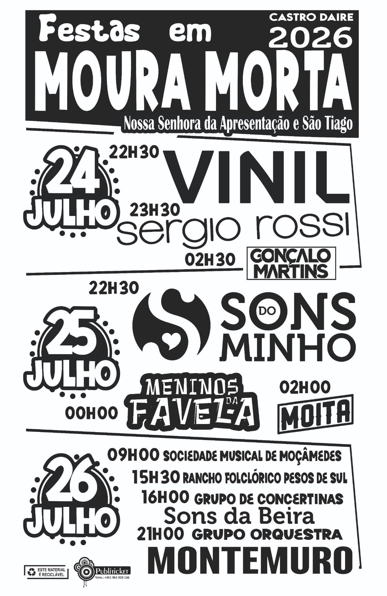 Cartaz de Festas em Moura Morta