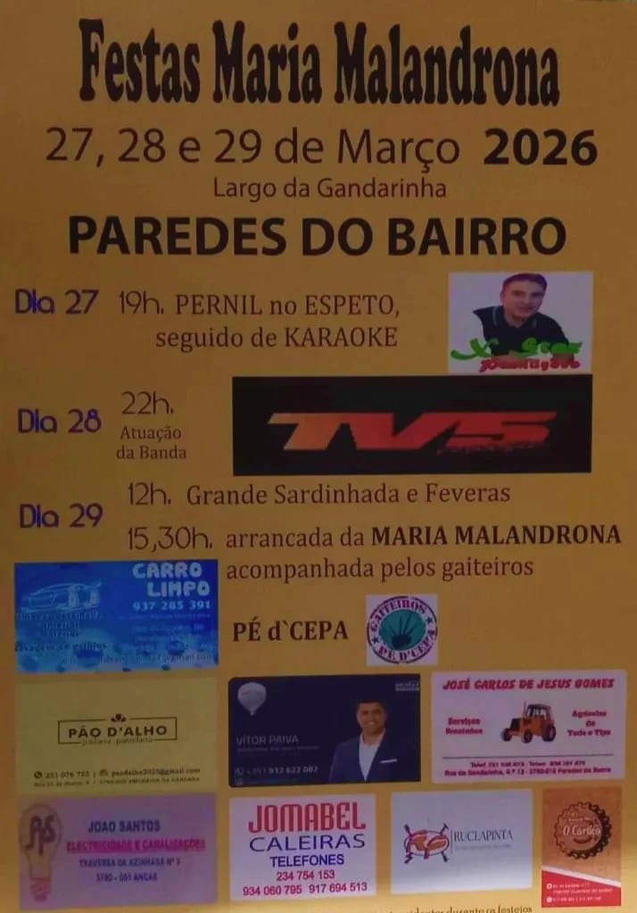 Cartaz de Festas Maria Malandrona