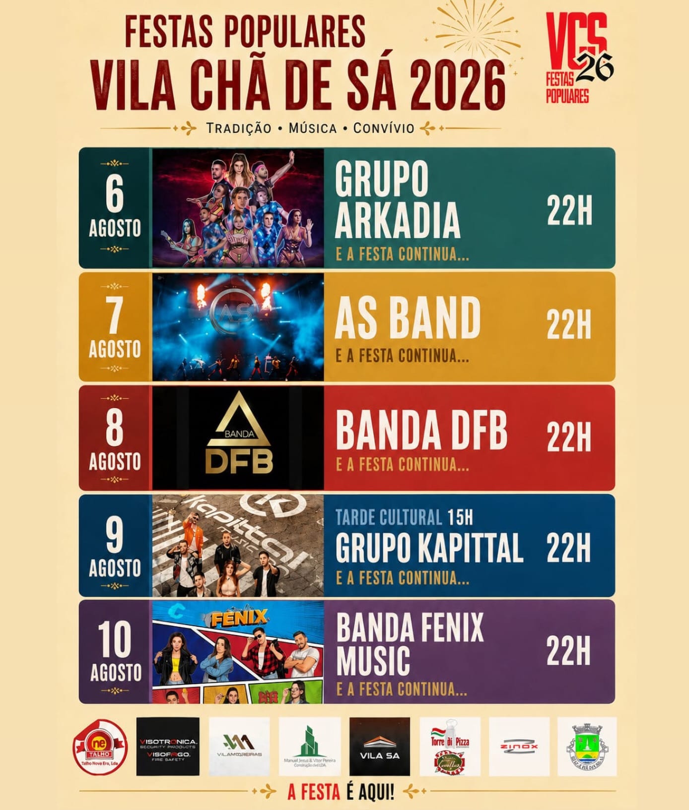 Cartaz de Festas Populares