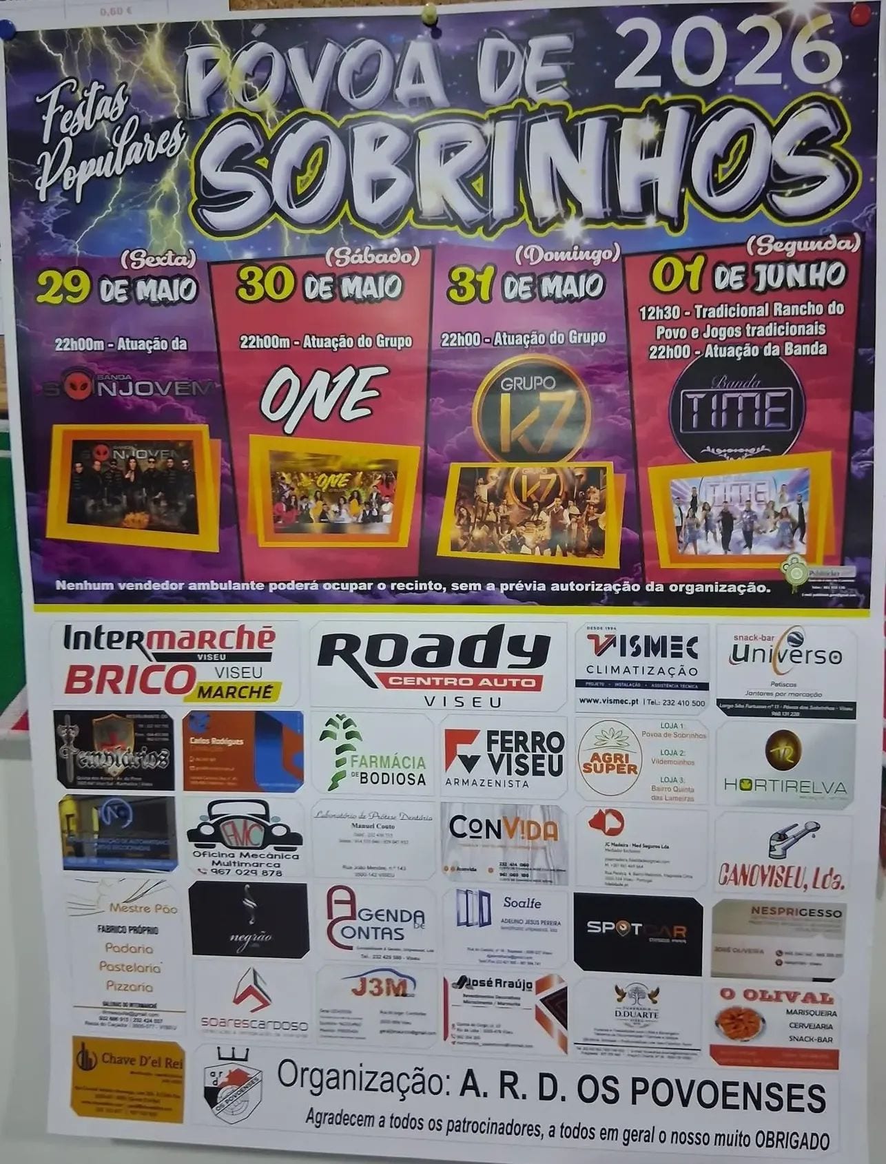Cartaz de Festas Populares