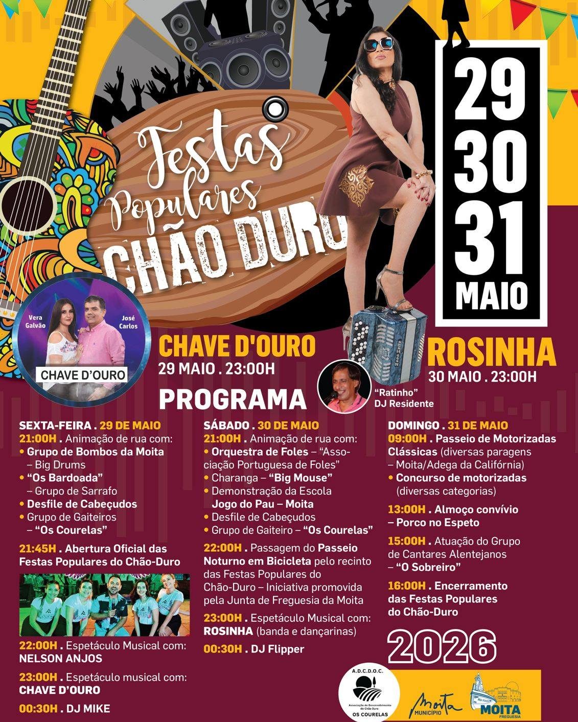 Cartaz de Festas Populares de Chão Duro