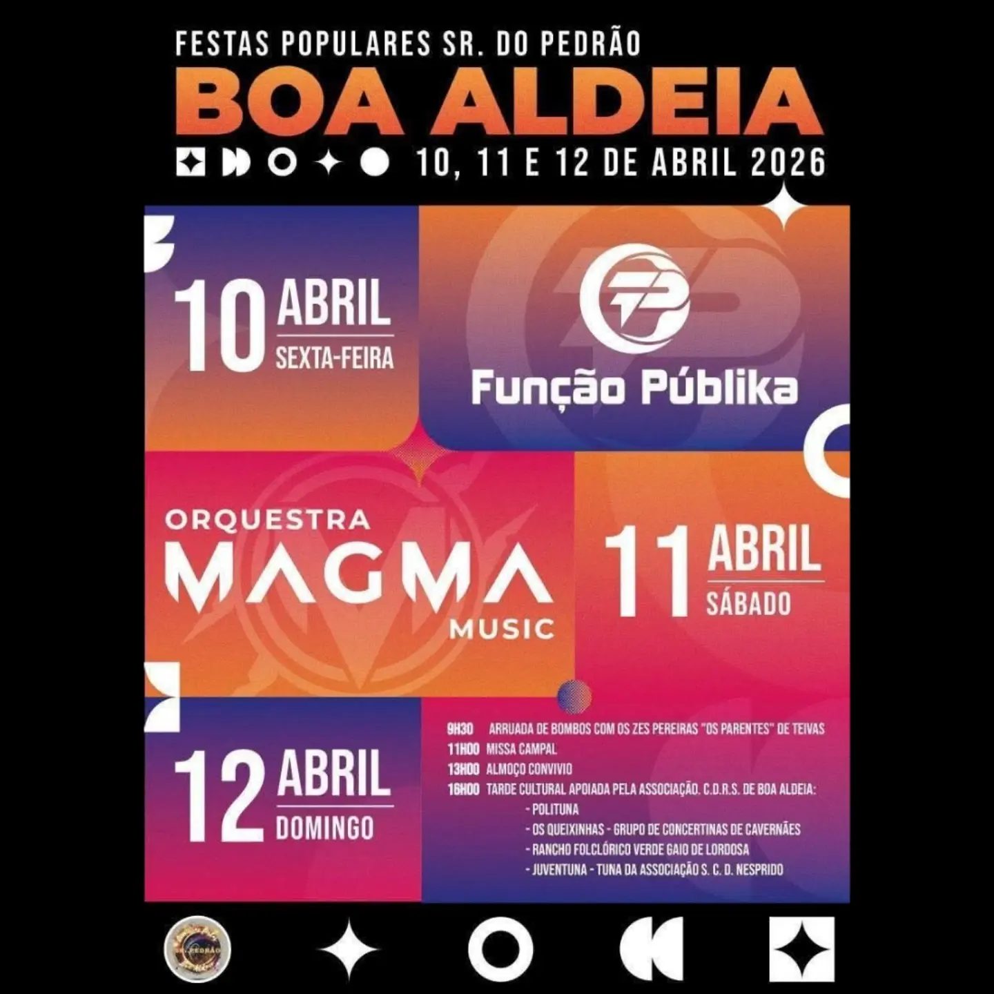 Cartaz de Festas Populares Sr. do Pedrão