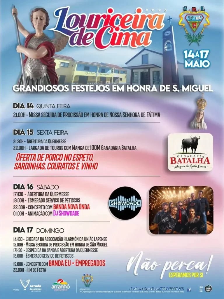 Cartaz de Festejos em Honra de S. Miguel