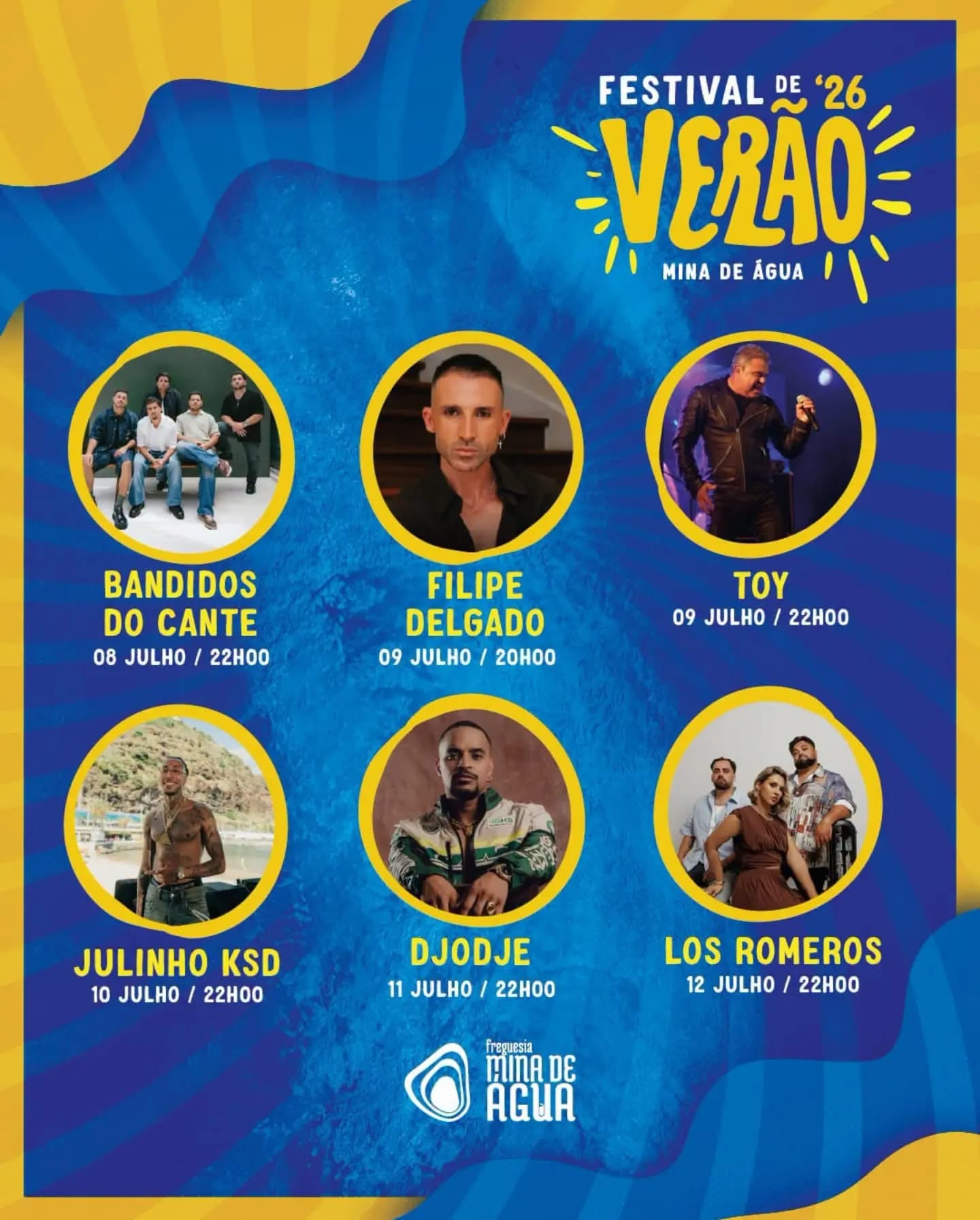 Cartaz de Festival de Verão 2026
