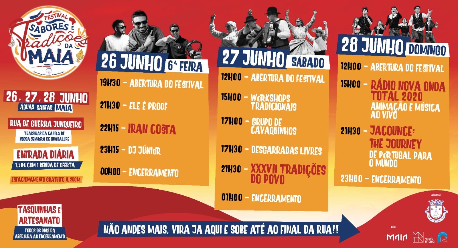 Cartaz de Festival Sabores e Tradições da Maia