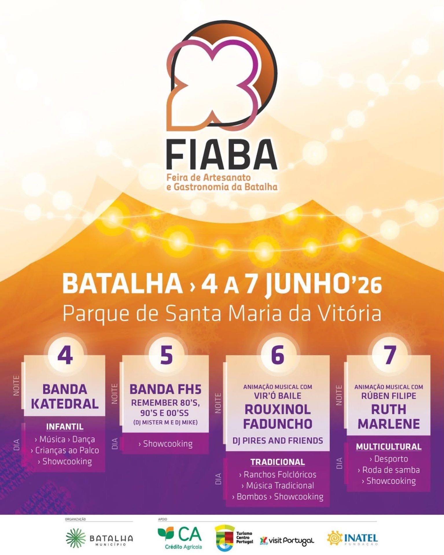 Cartaz de FIABA - Feira de Artesanato e Gastronomia da Batalha