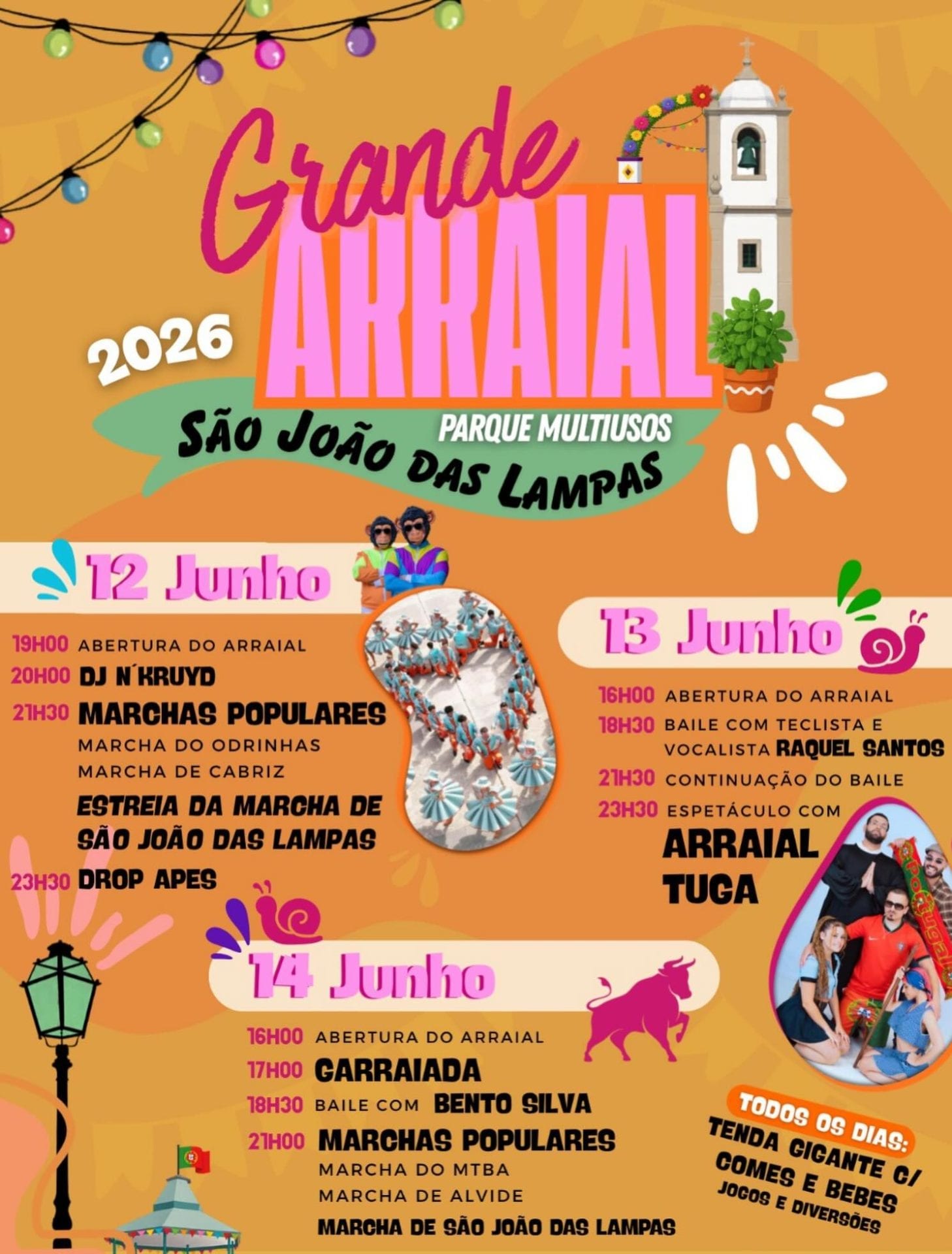 Cartaz de Grande Arraial de São João das Lampas
