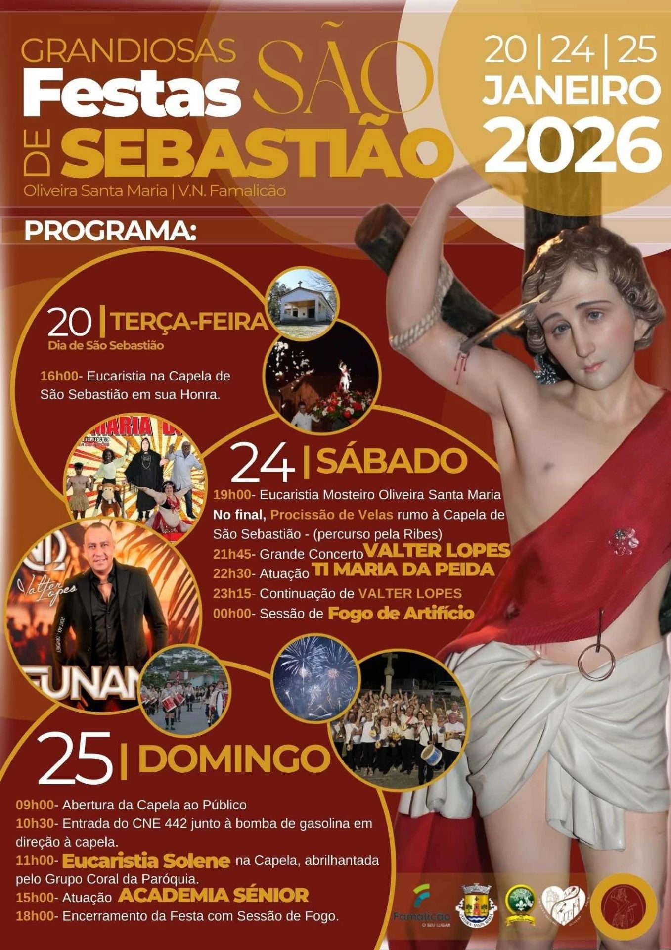 Cartaz de Grandiosas Festas de São Sebastião