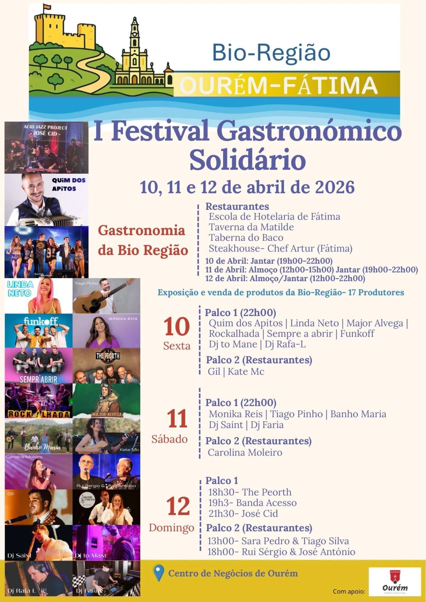 Cartaz de I Festival Gastronómico Solidário