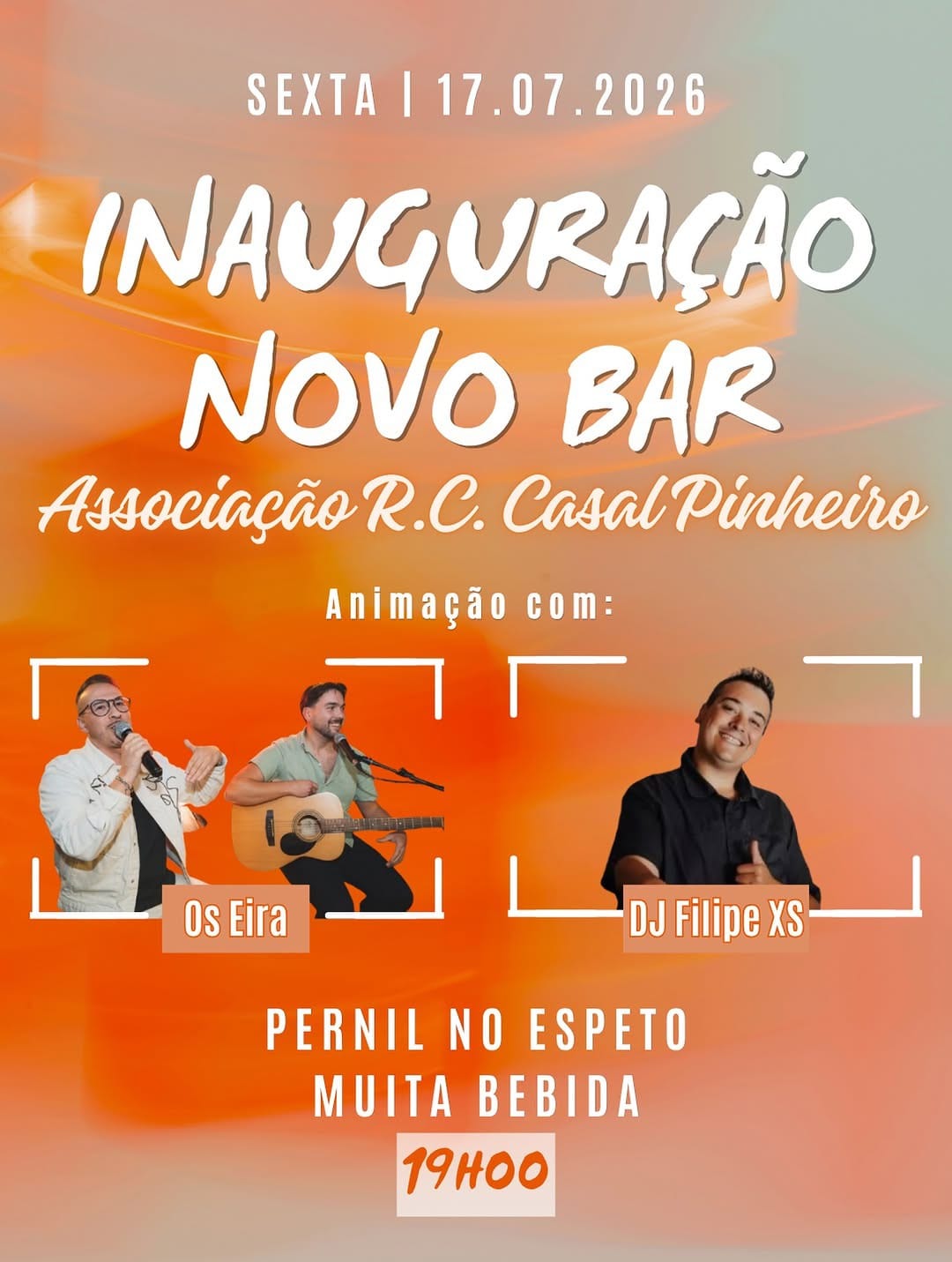 Cartaz de Inauguração Novo Bar