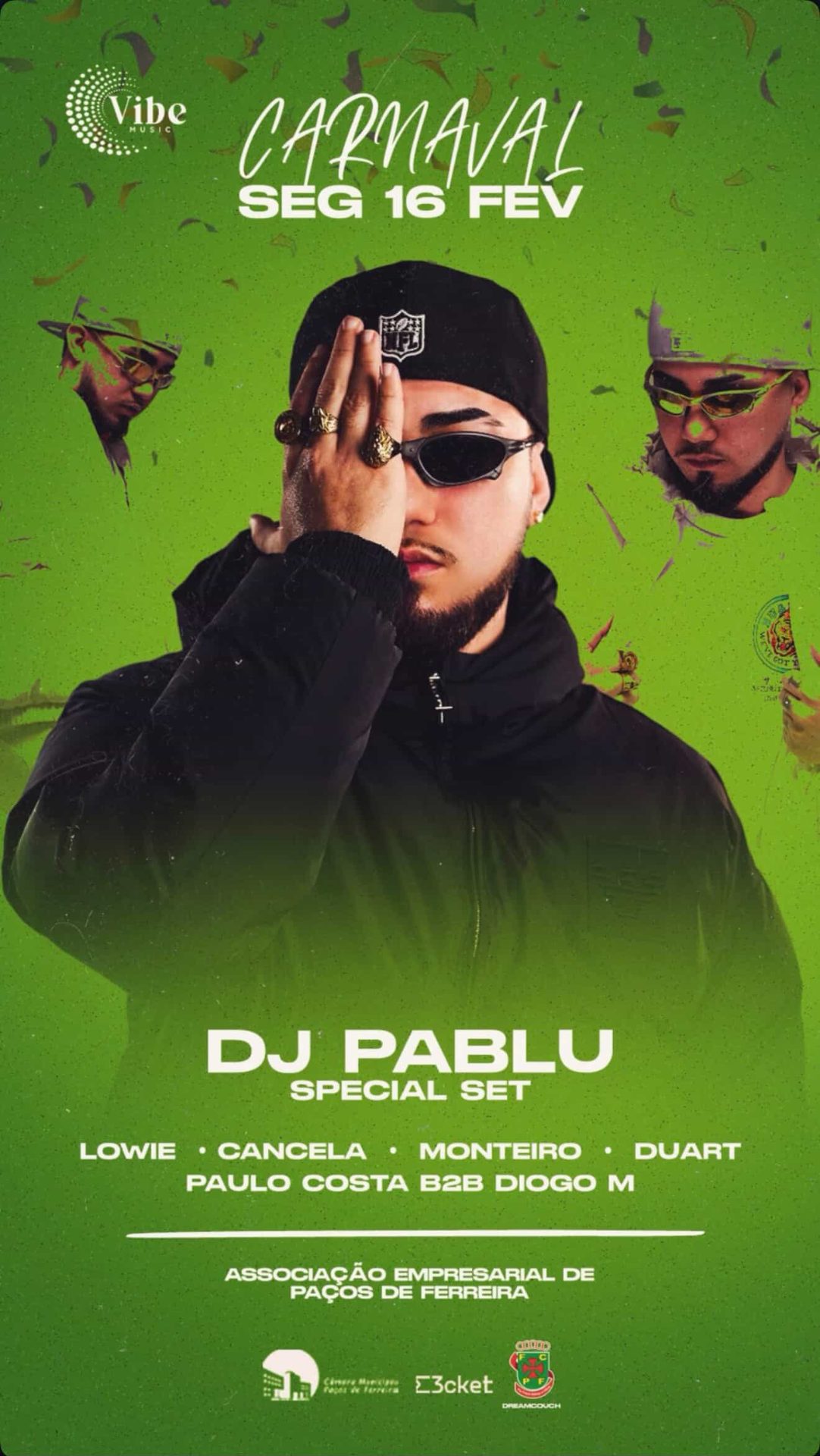 Cartaz de Mega Carnaval de Paços de Ferreira