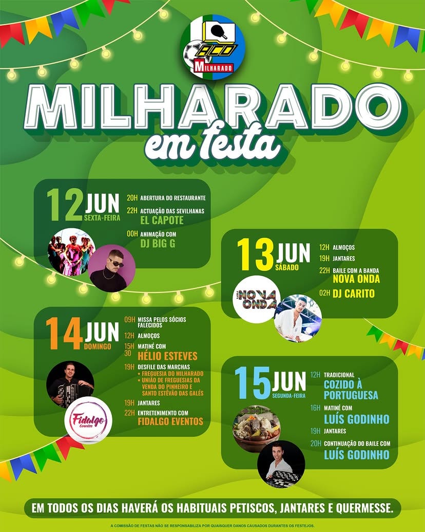 Cartaz de Milharado em Festa
