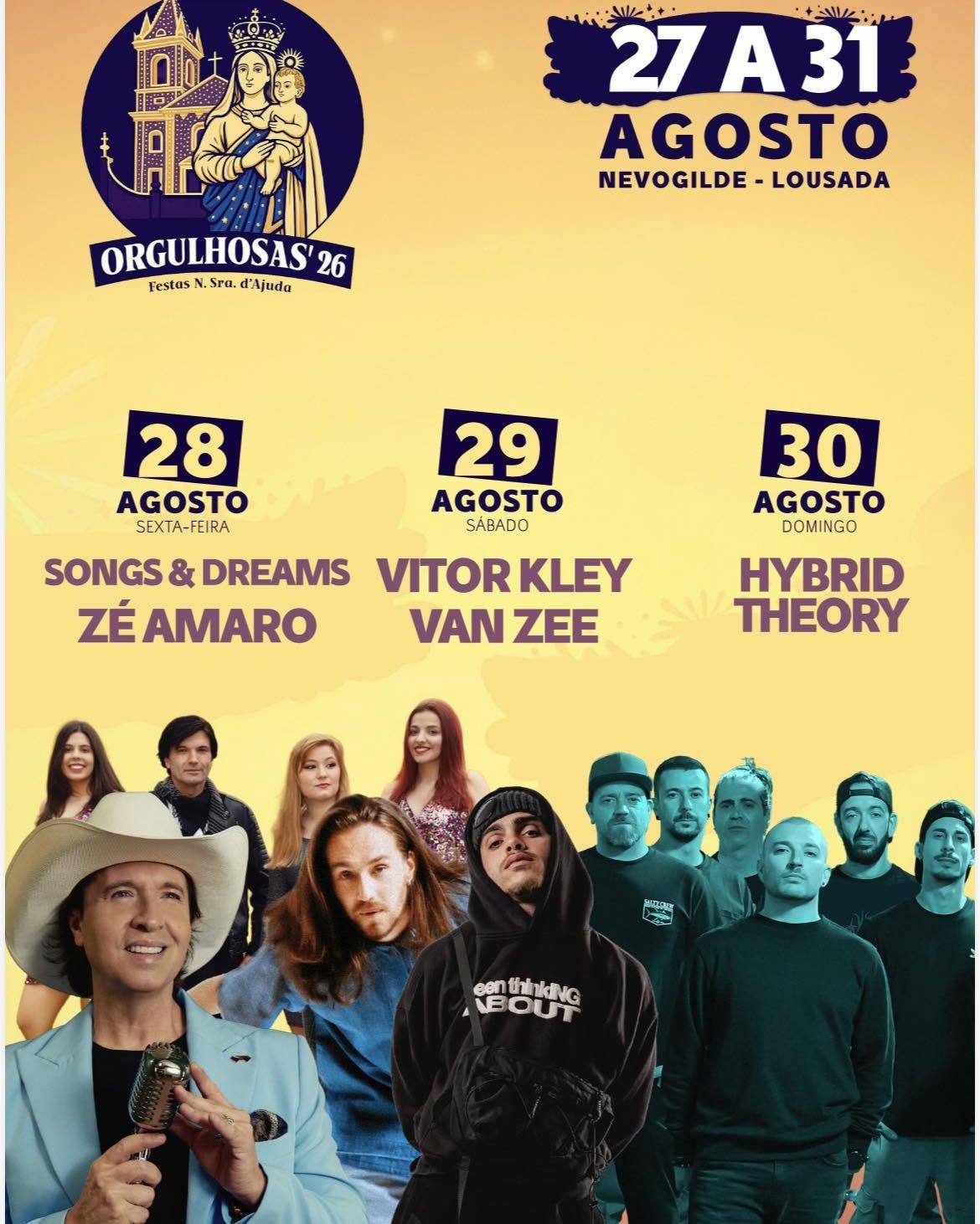 Cartaz de Orgulhosas 26 - Festas em Honra de N.ª Sr.ª d'Ajuda