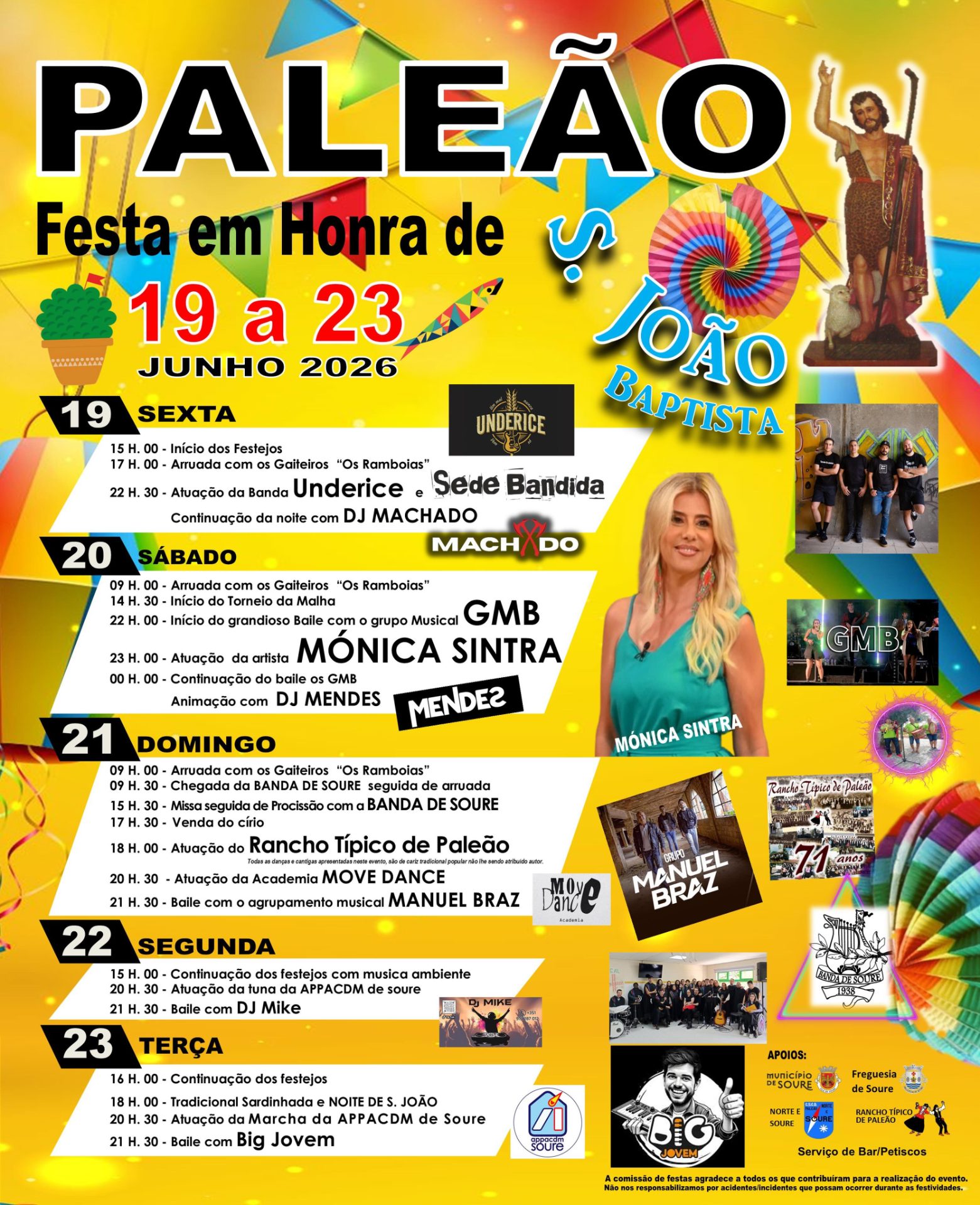 Cartaz de Festa em Honra de S. João Baptista