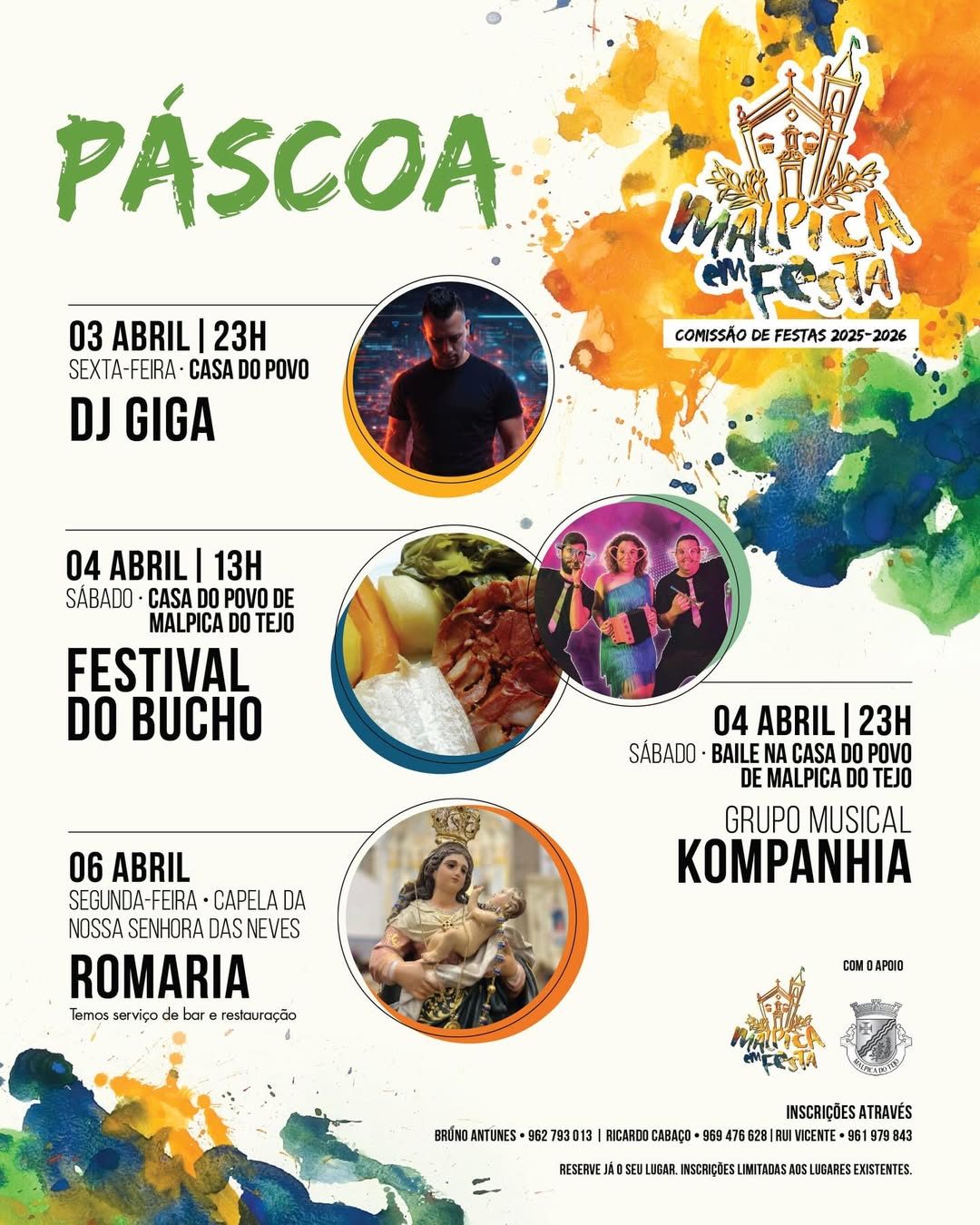 Cartaz de Páscoa em Malpica