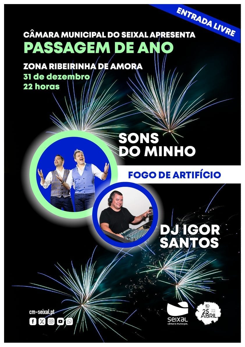 Cartaz de Passagem de Ano 2025/2026 - Amora