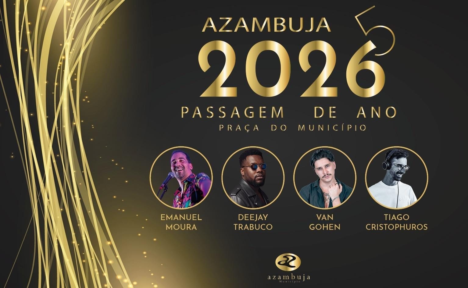 Cartaz de Passagem de Ano 2025/2026 - Azambuja