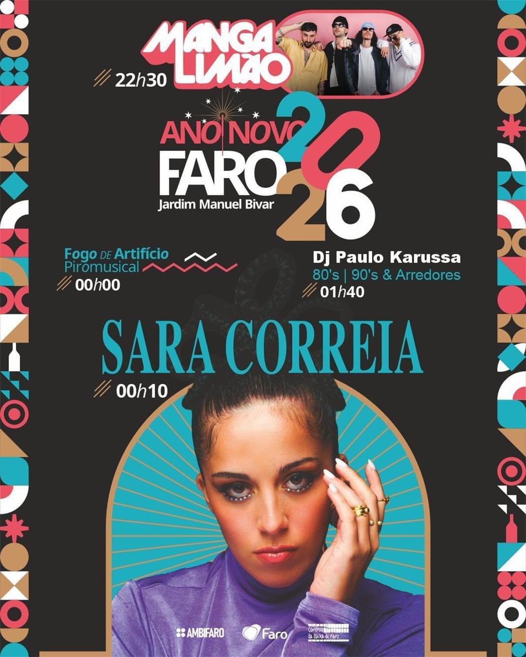 Cartaz de Passagem de Ano 2025/2026 - Faro